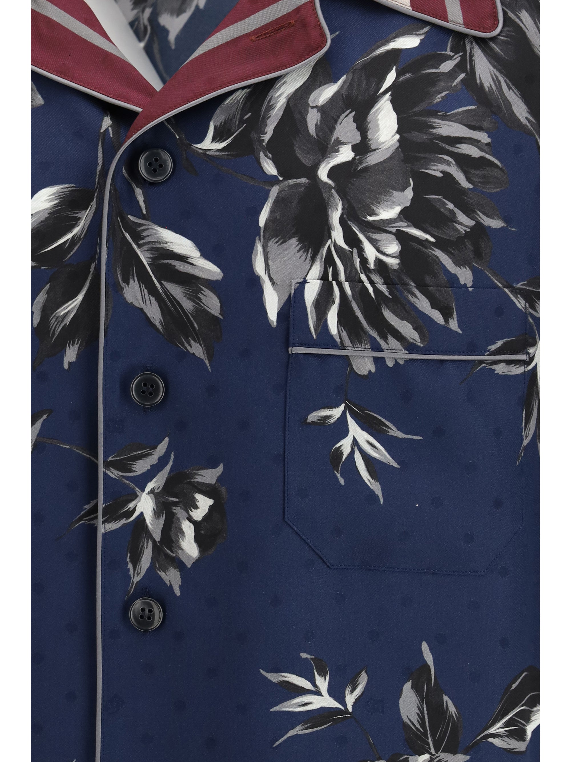 Peony-print Hawaii Twill Shirt
