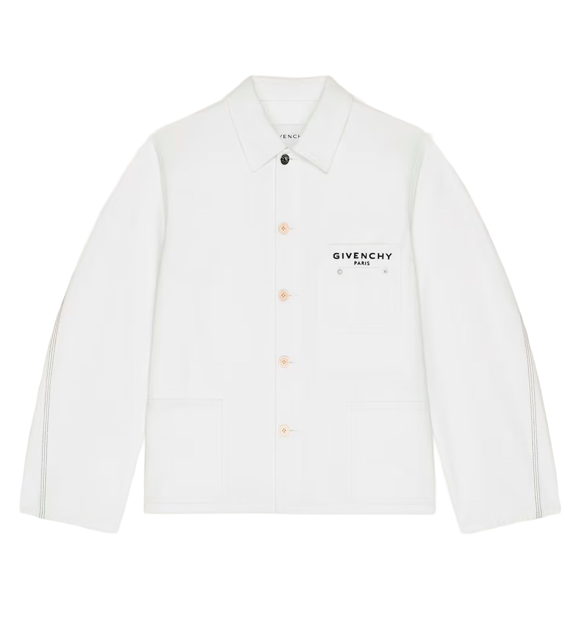 Couture Seam jacket in denim embroidered GIVENCHY Paris