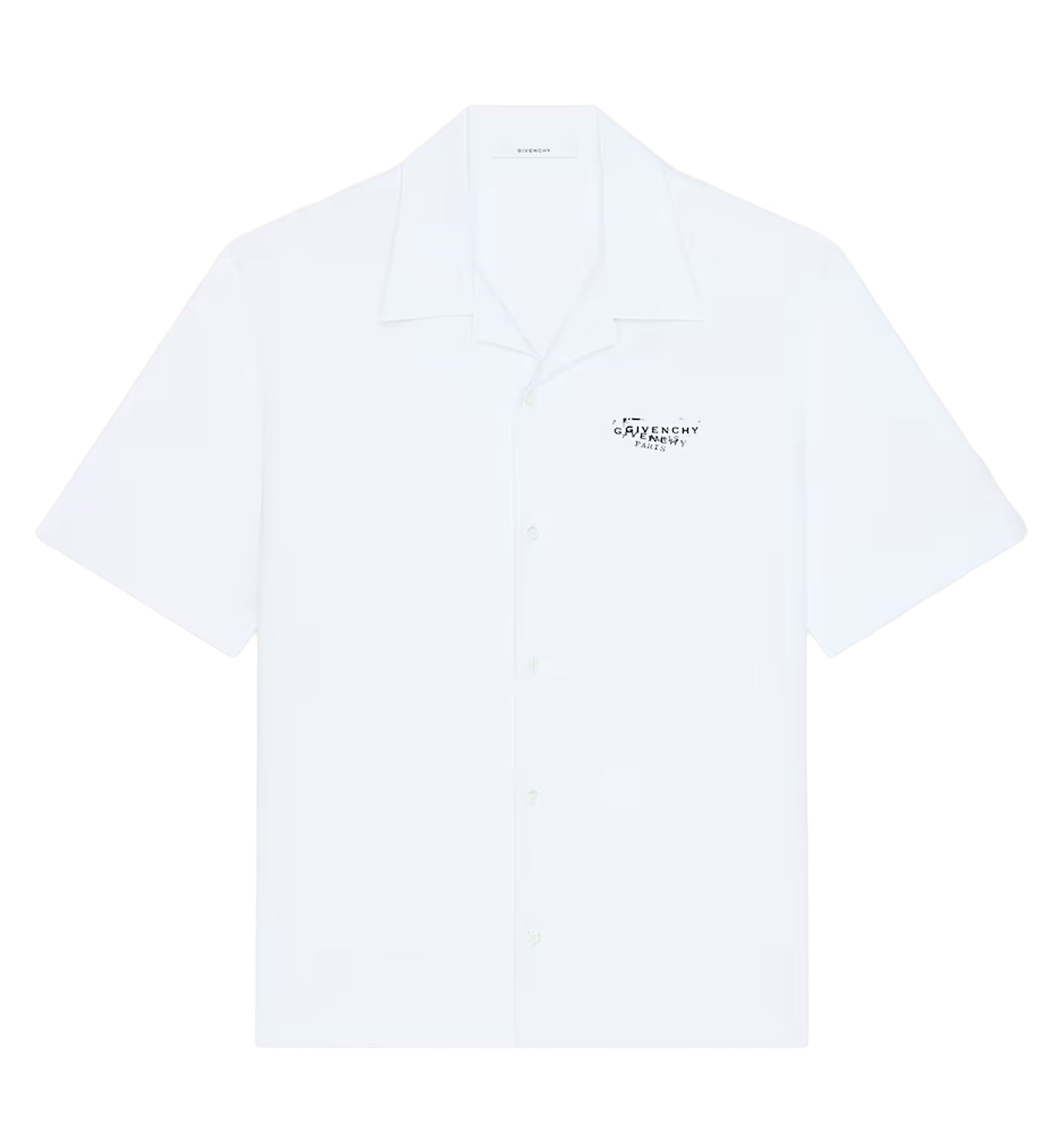 Shirt in poplin with GIVENCHY Stamp print