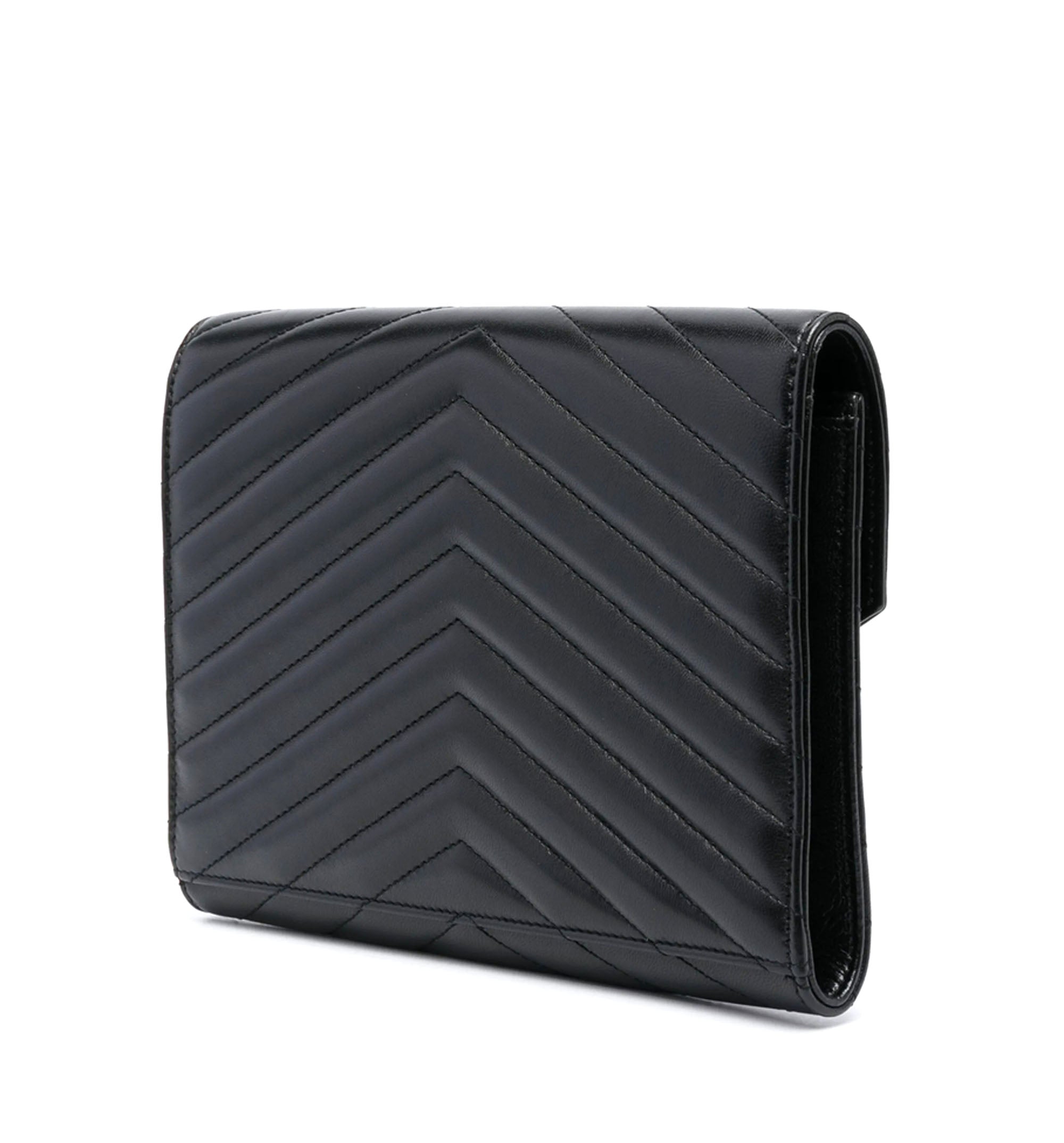 Cassandre Matelassé Leather Clutch Bag