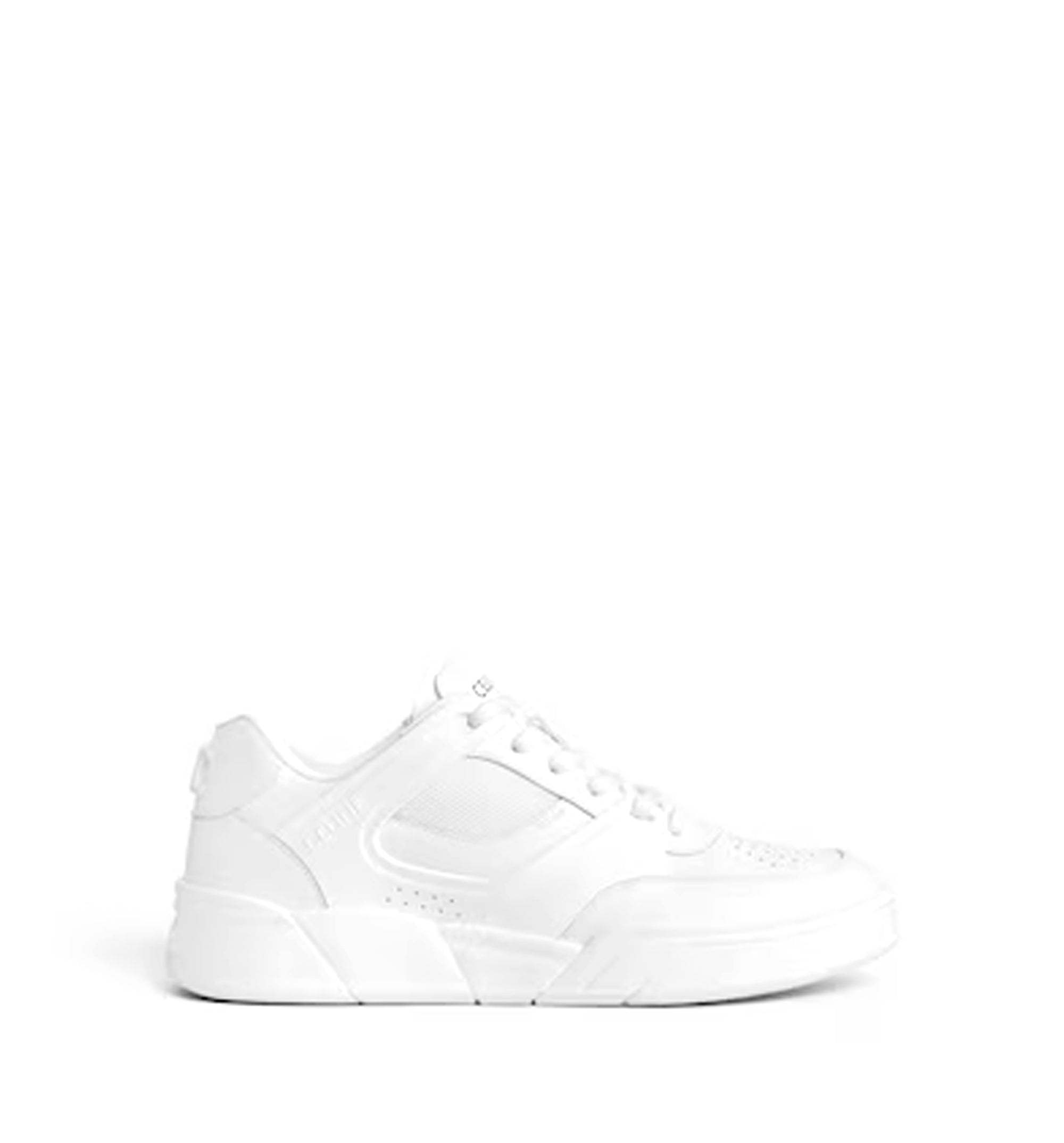 Celine Trainer Ct-09 Low Lace-Up Sneaker In Calfskin And Mesh