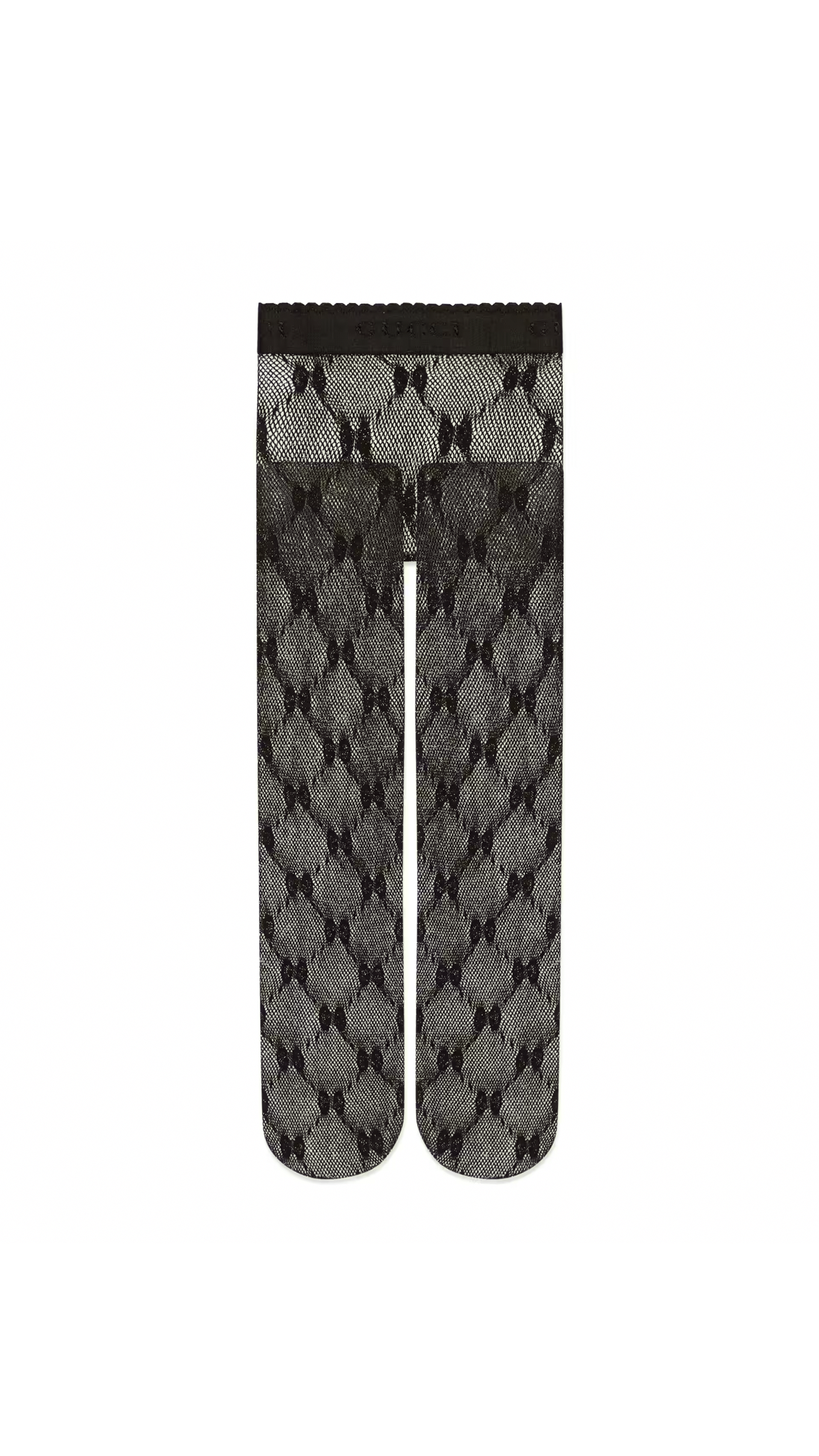 GG Knit Tights - Black/Gold