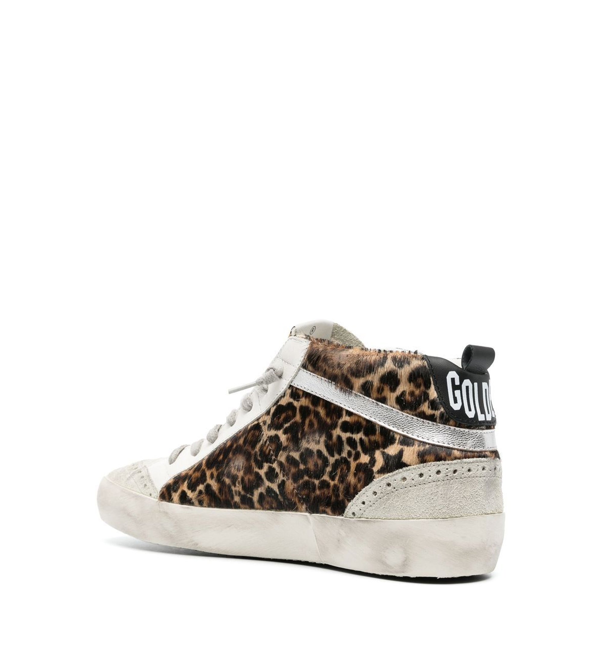 Mid Star - Leopard Print Pony Skin With Black Star