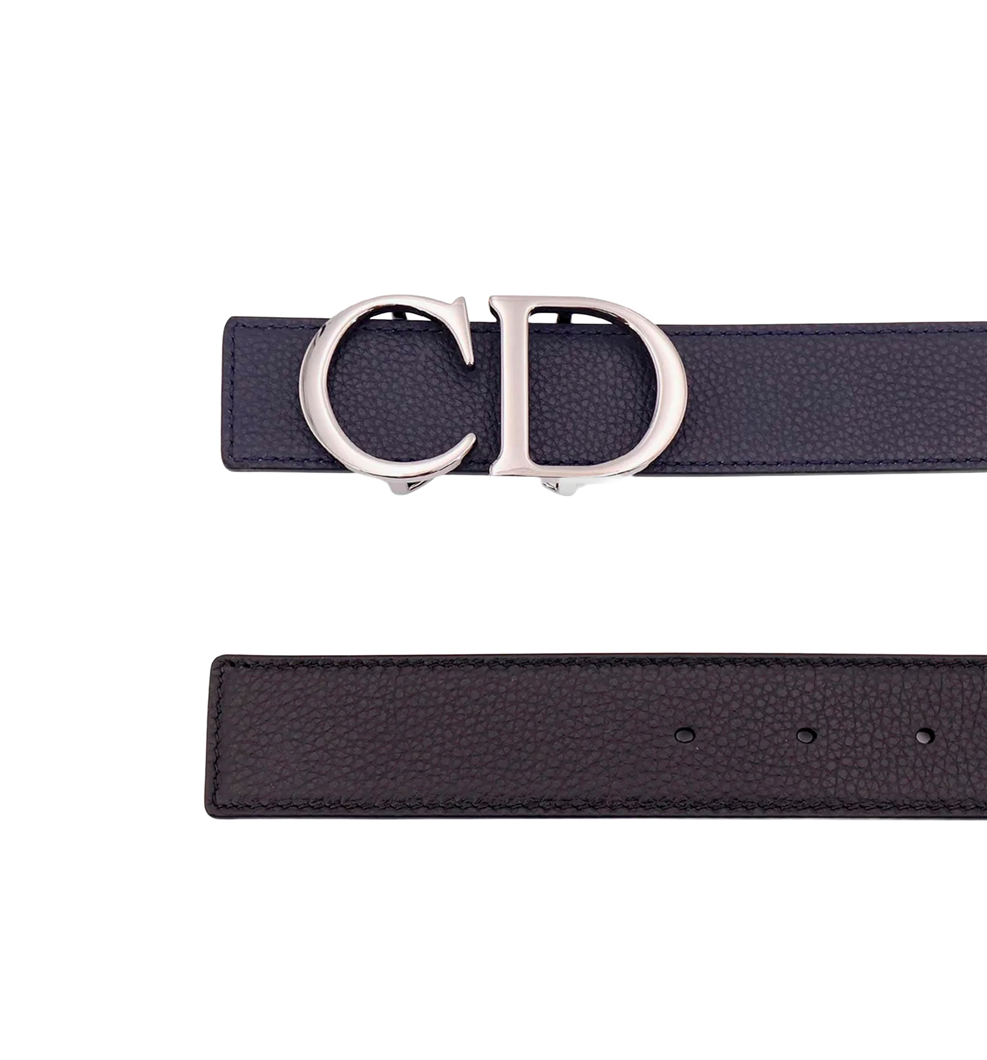 Reversible leather belt