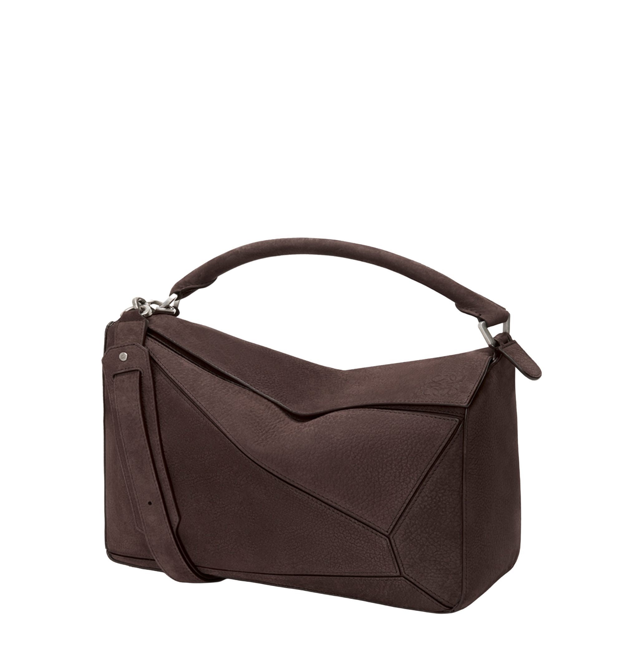 Large Puzzle Bag in Grained Nubuck