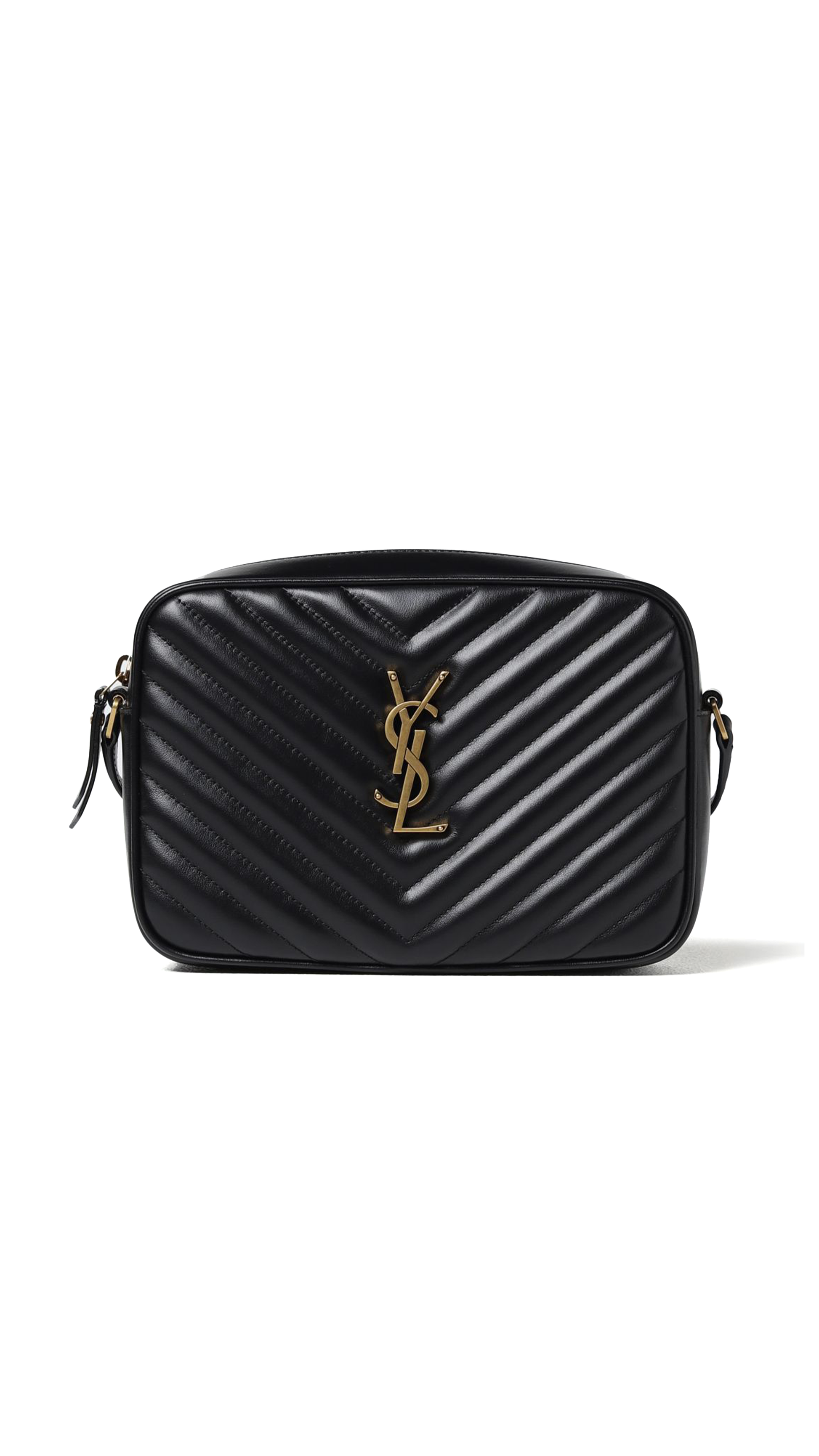 Saint Laurent black Medium Lou Matelassé Camera Bag