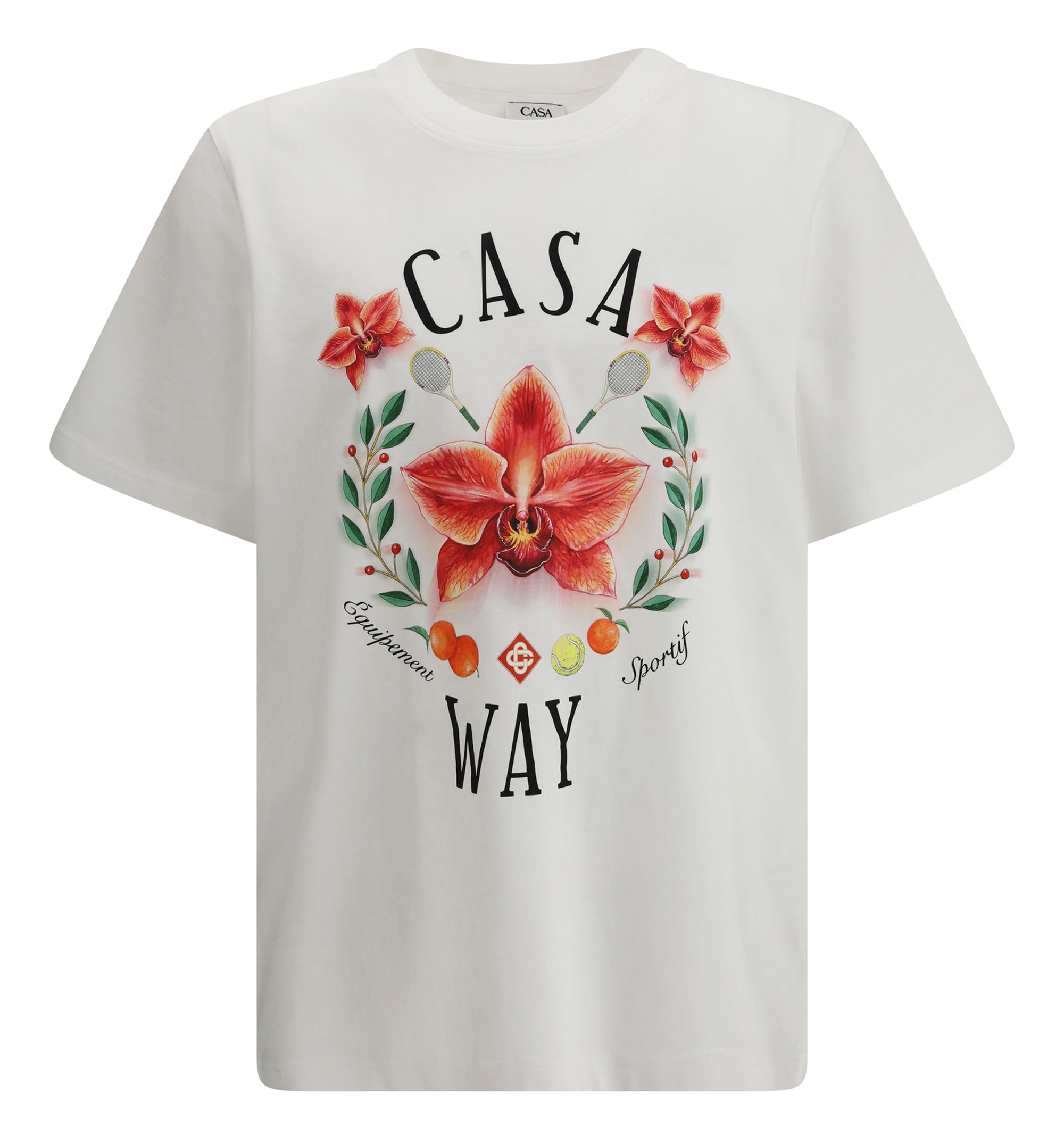 Casa Way Orchid Logo Short Sleeve T‑Shirt