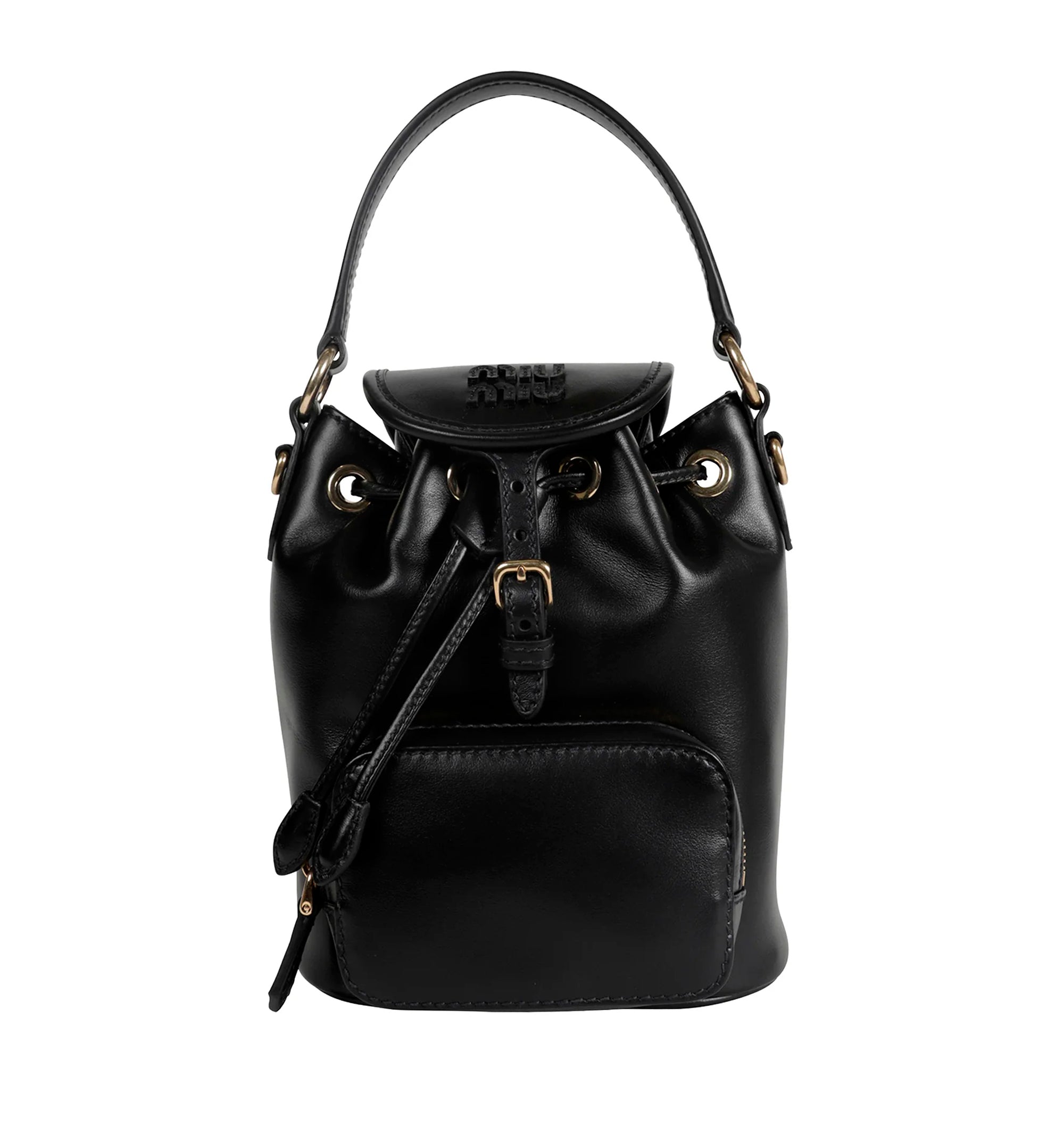 Logo buckle backpack