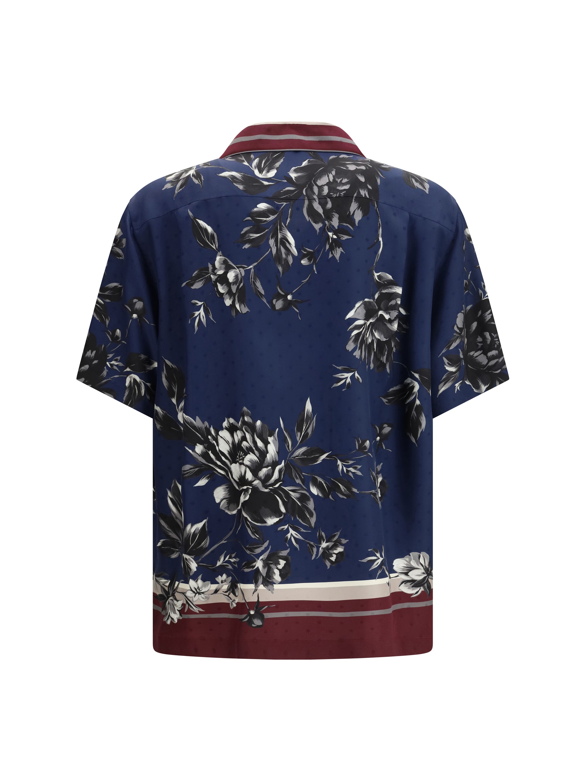 Peony-print Hawaii Twill Shirt