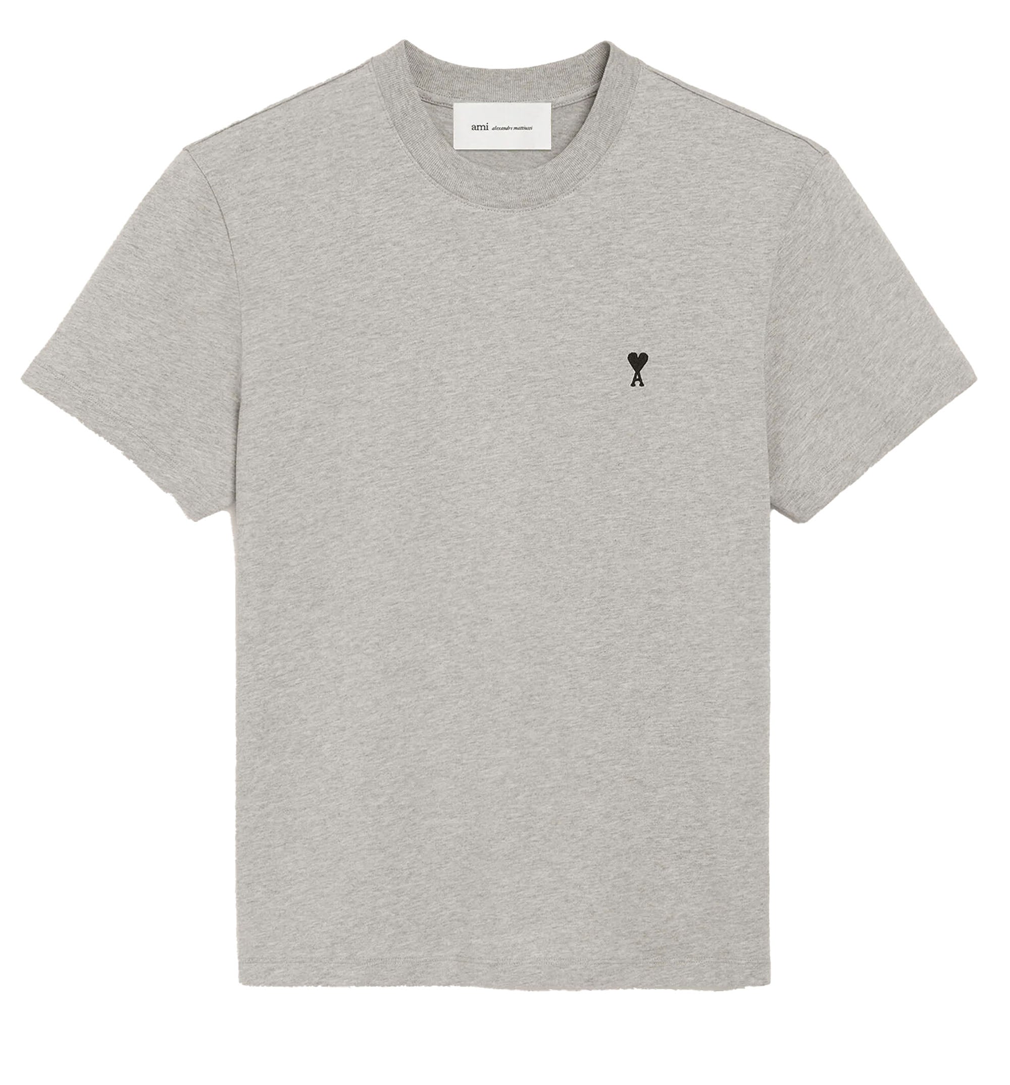 Grey cotton t-shirt with Ami de Coeur