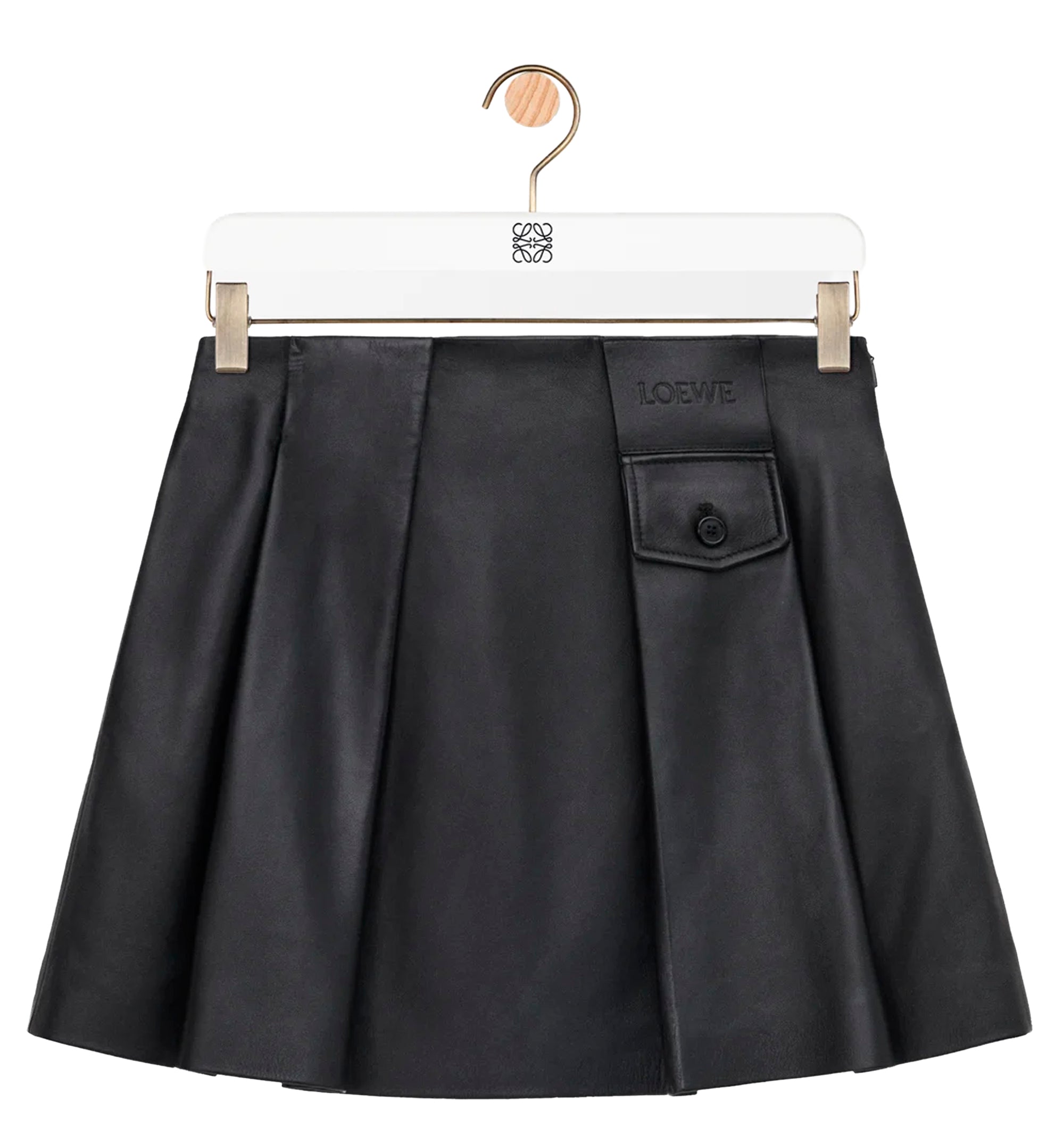 Mini skirt in nappa lambskin