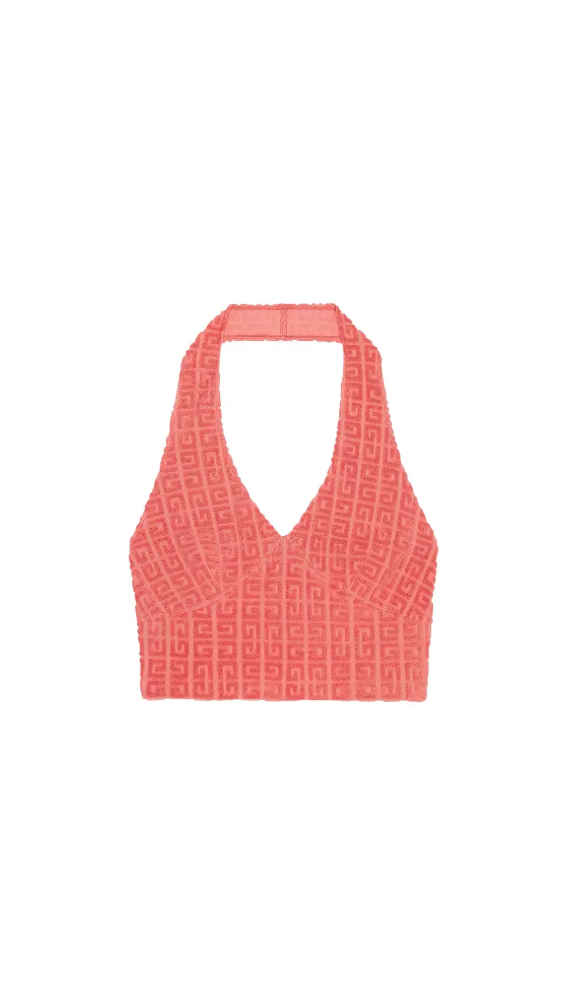 Top in 4G Cotton Towelling - Coral