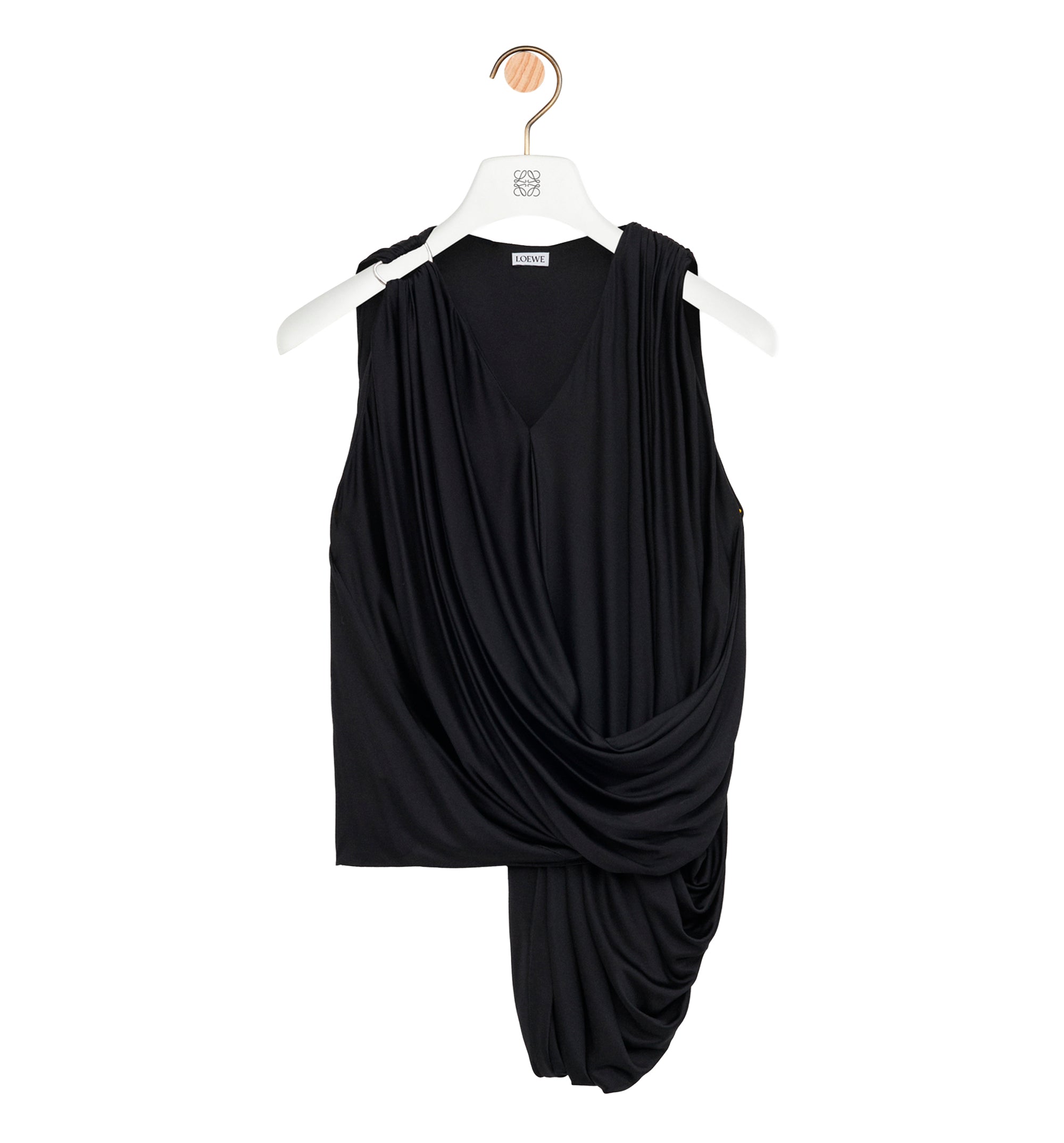 Draped top in viscose