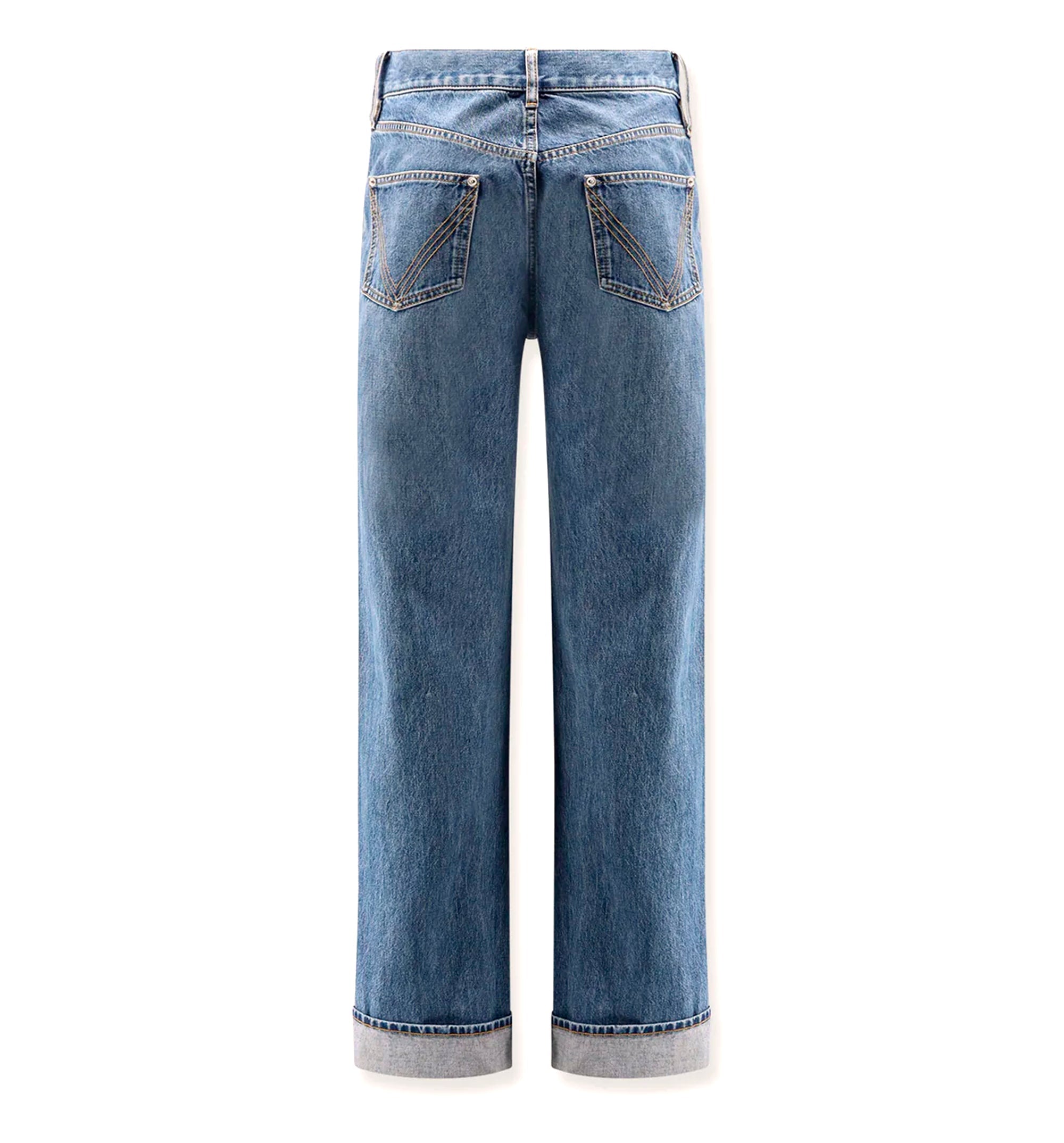 Vintage Indigo Straight Jeans