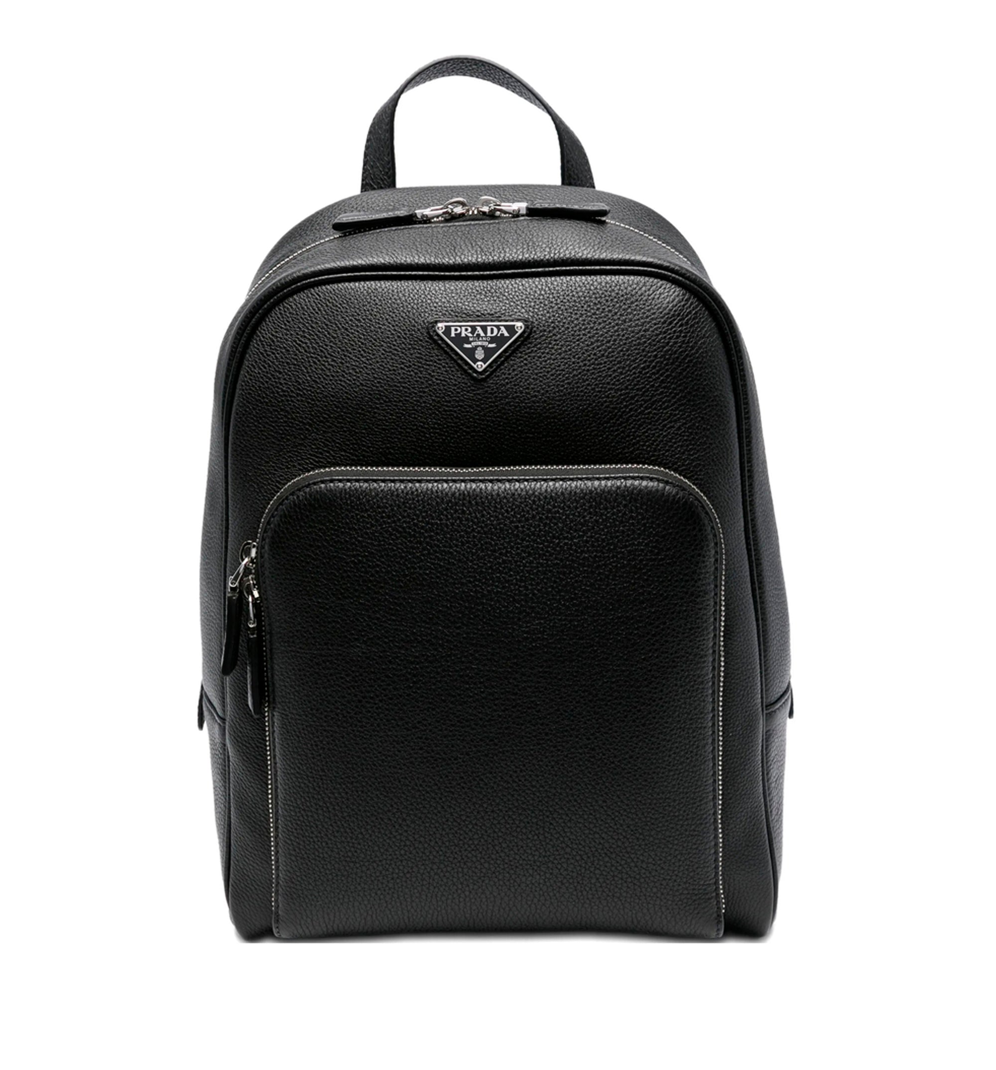 Leather backpack