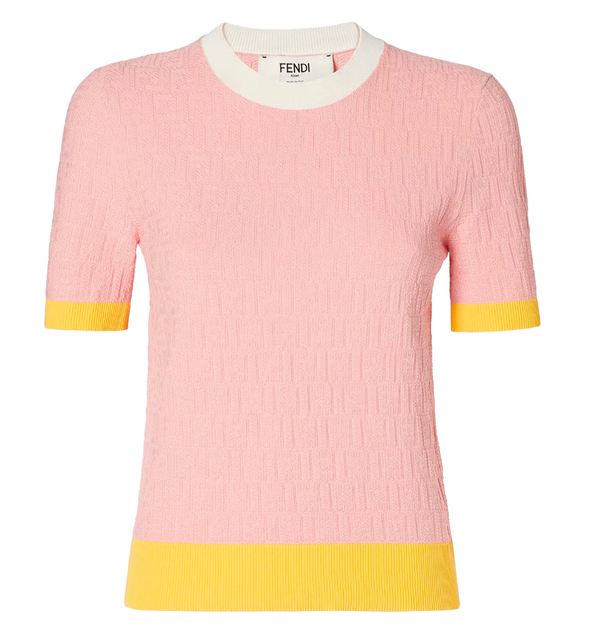 Light pink cotton and silk sweater