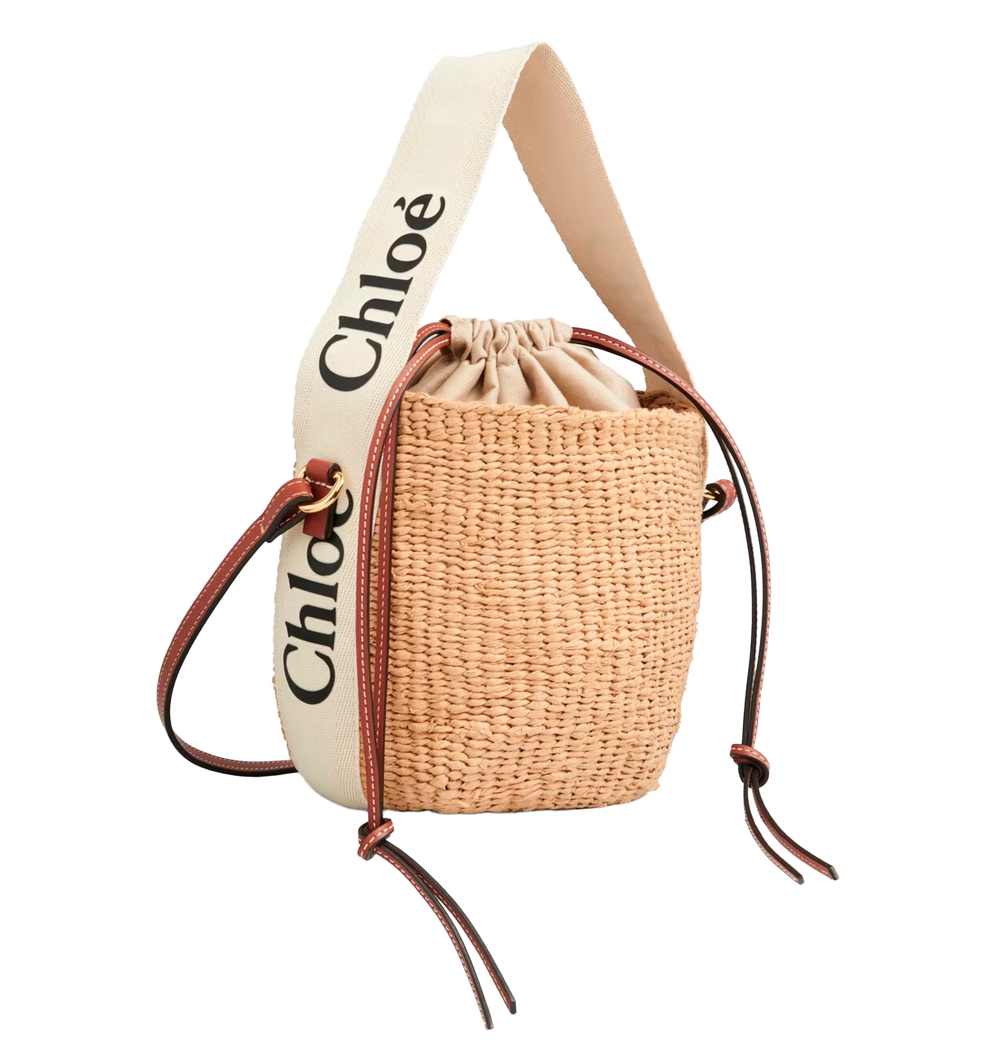Small Woody basket in natural fibers