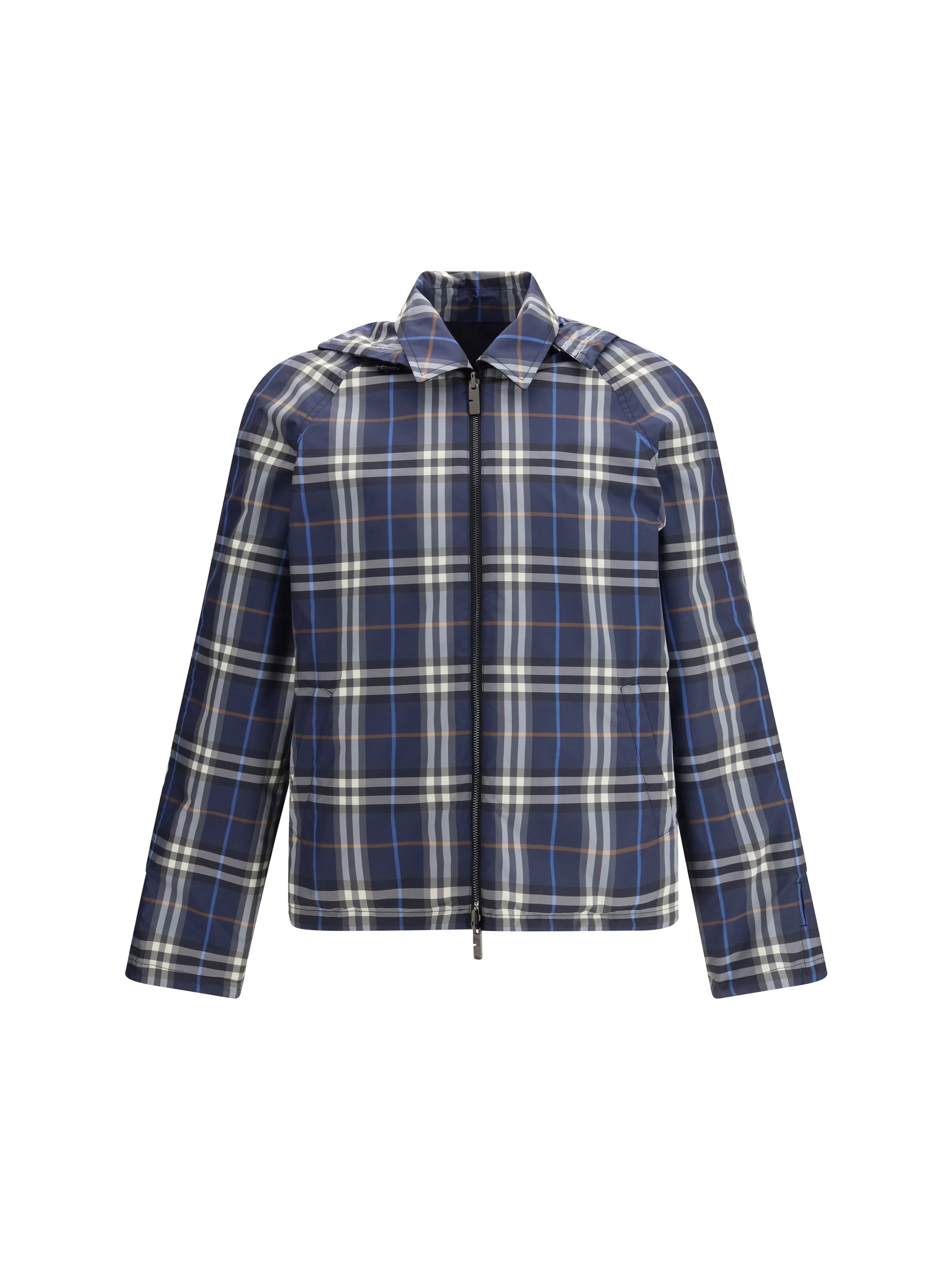 Reversible Check Hooded Jacket
