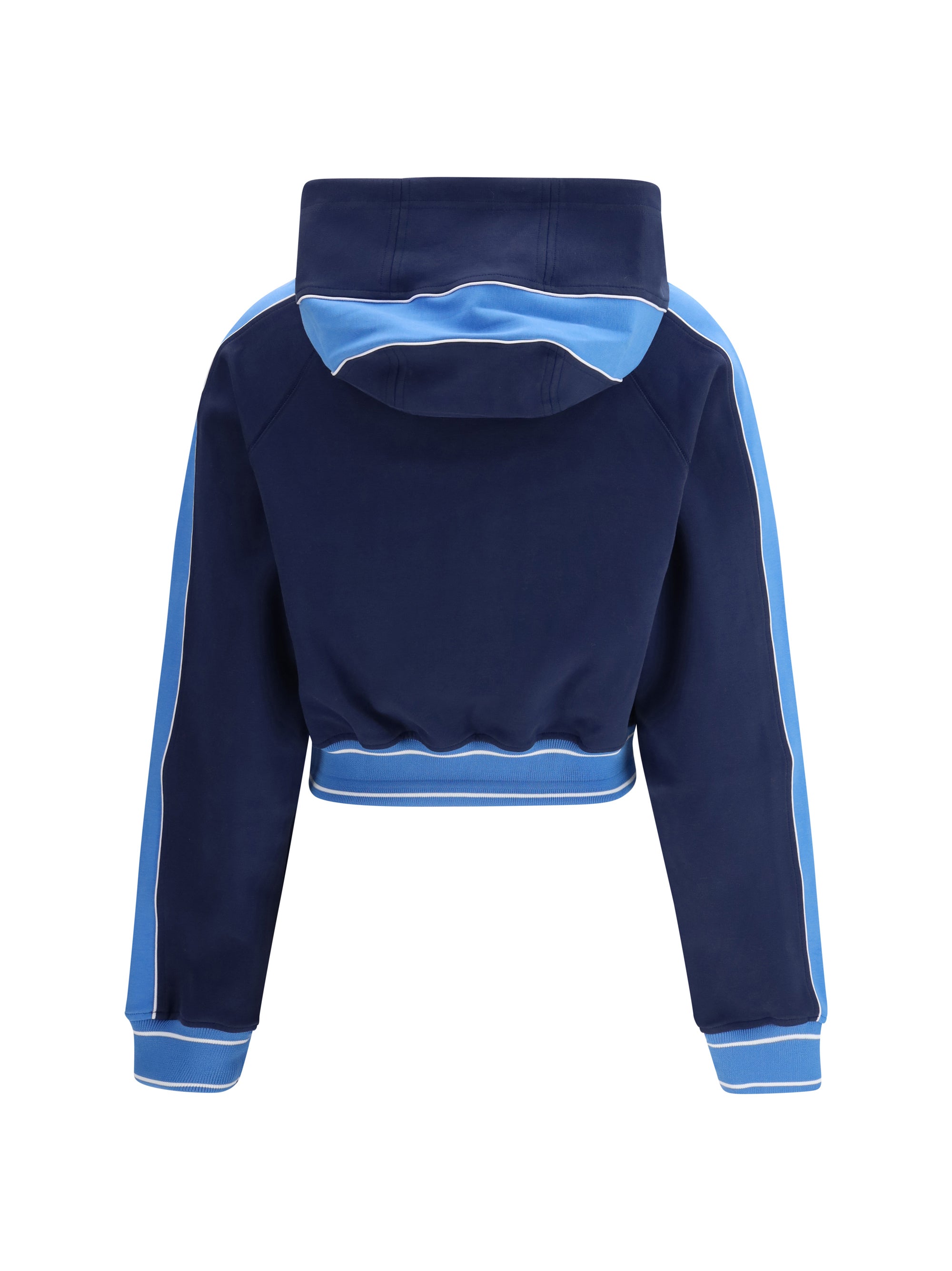 Casablanca Drawstring Cropped Hoodie