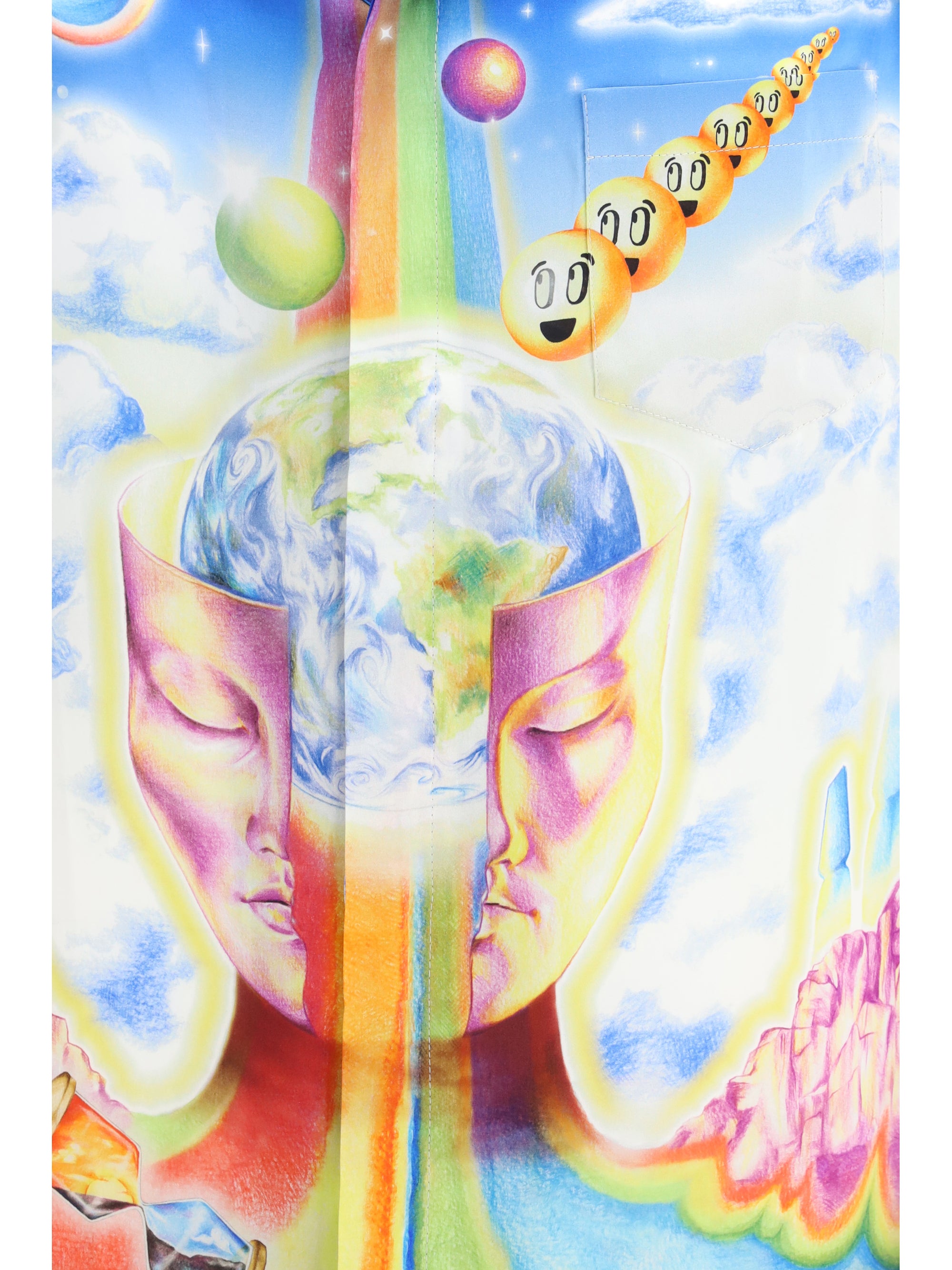 Casablanca Galaxy-pint Short-sleeve Shirt