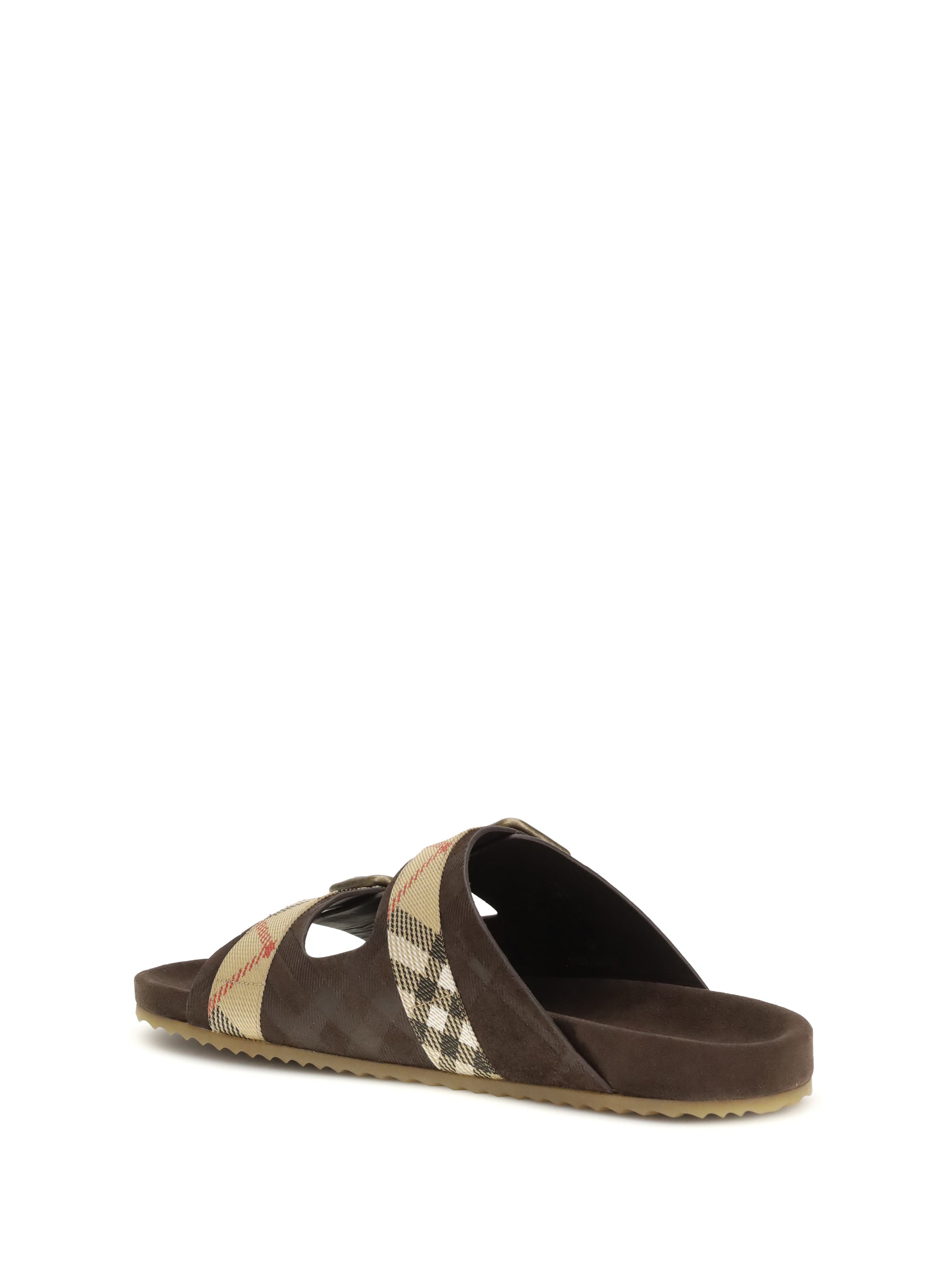Check suede Urchin Sandals