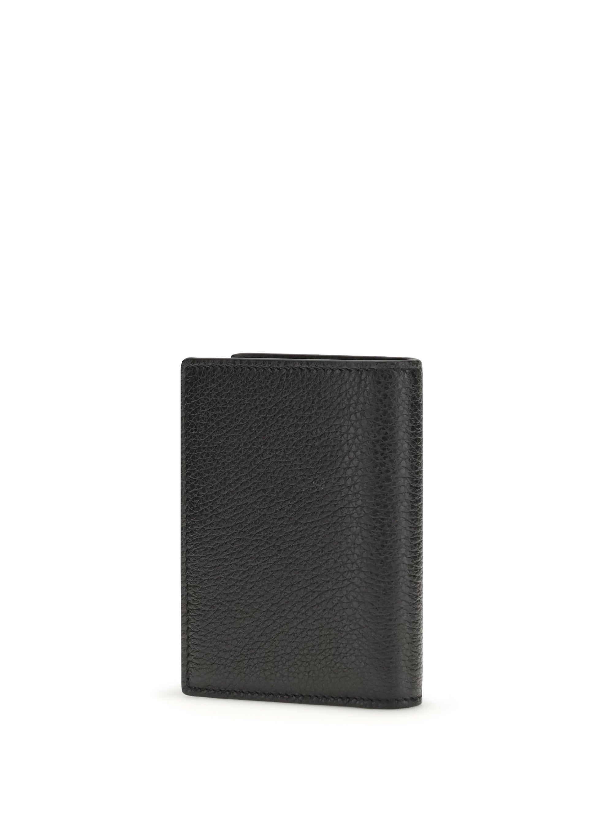Card Holder In Grained Leather