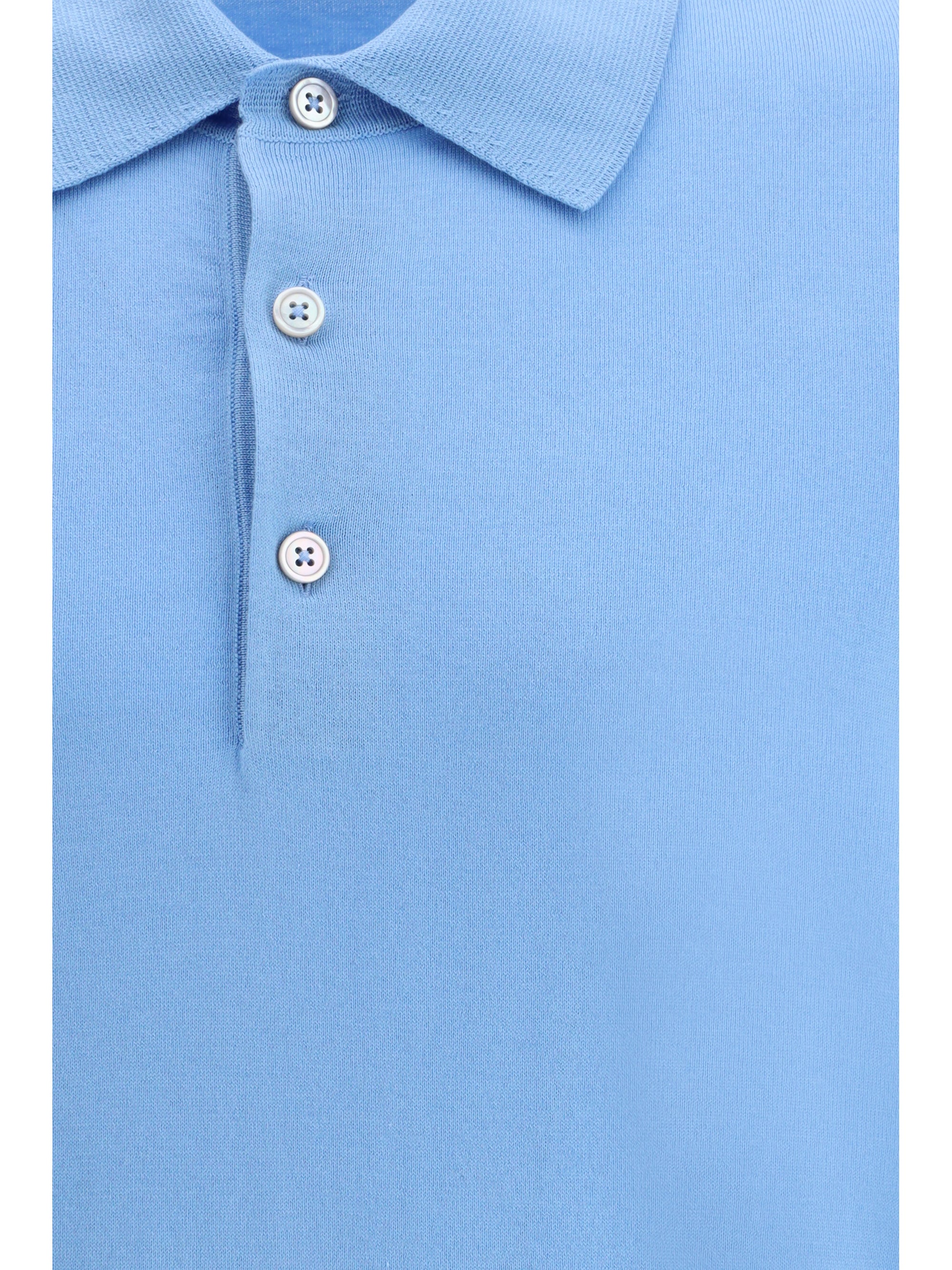 Cotton Knit Polo Shirt