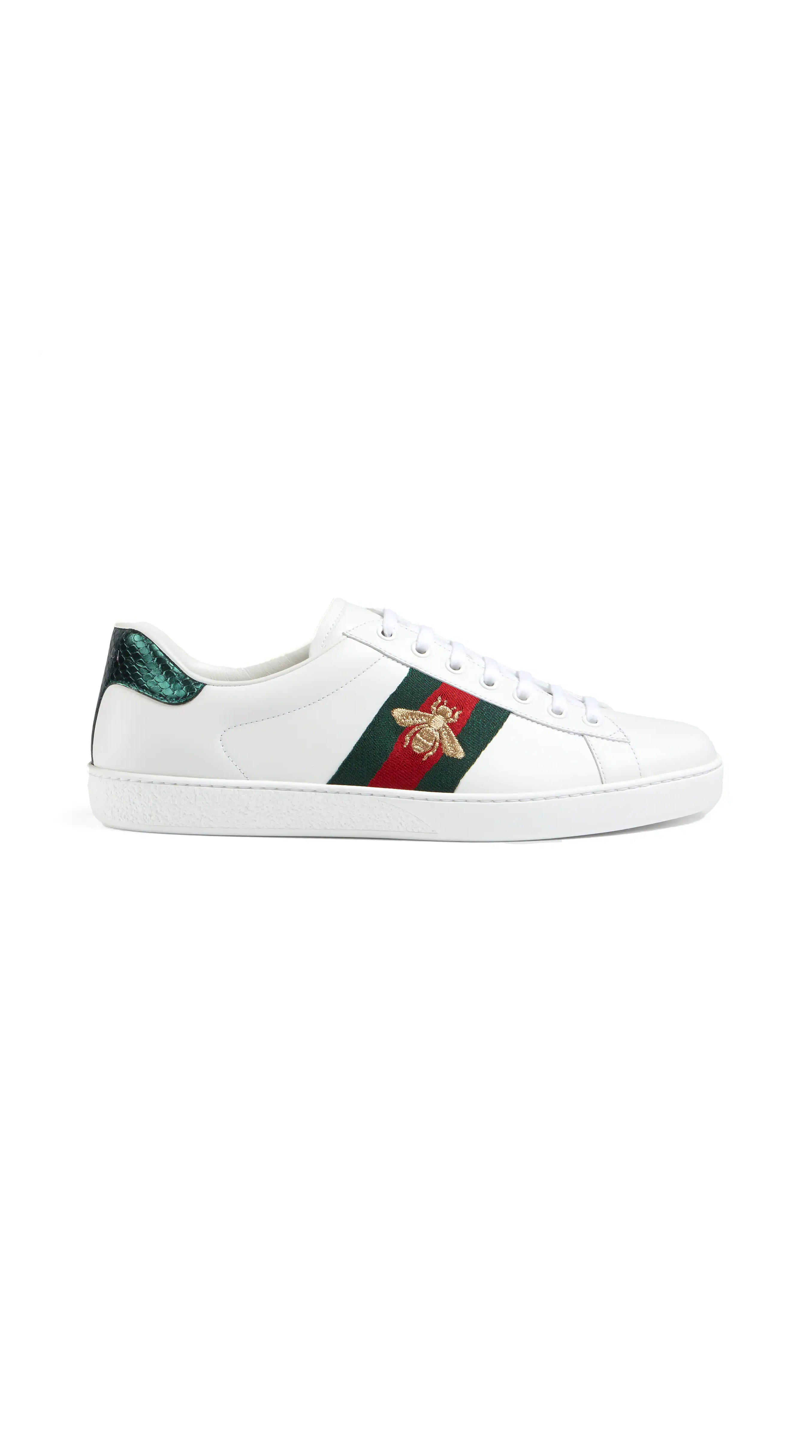Ace Embroidered Sneaker - White