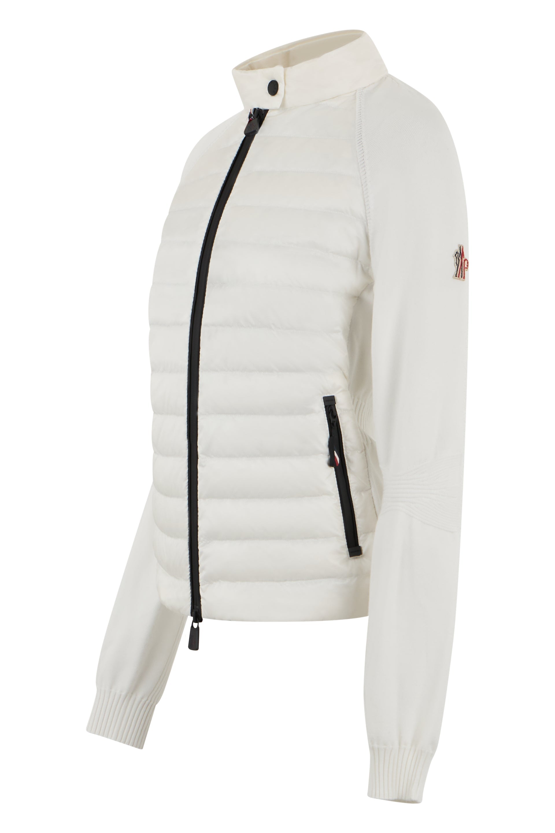 Padded Zip-Up Cardigan