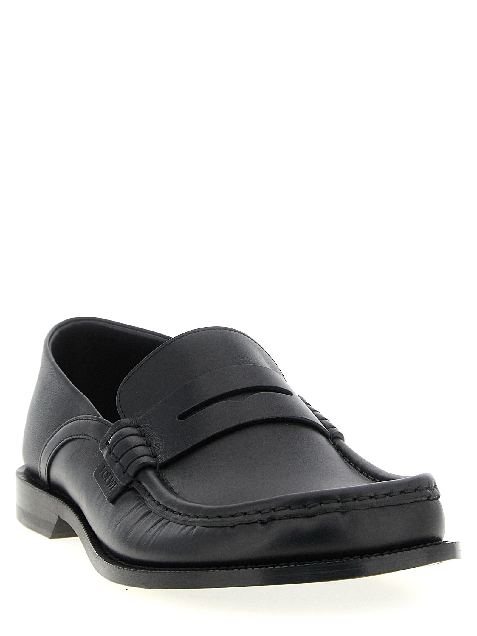 Campo Flap Back Loafer In Waxy Calfskin