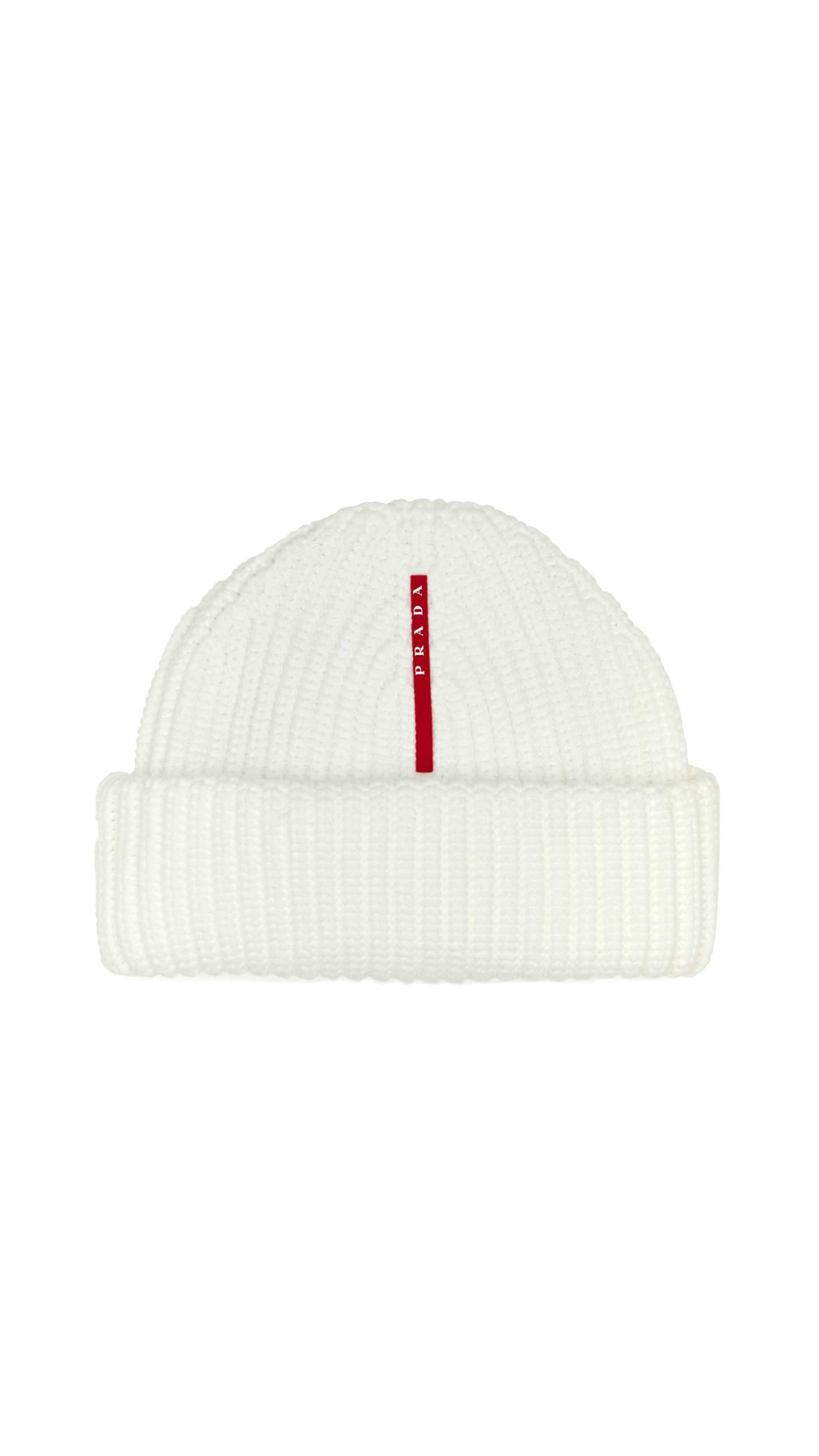 Tec Rec Nylon Ribbed Beanie - White