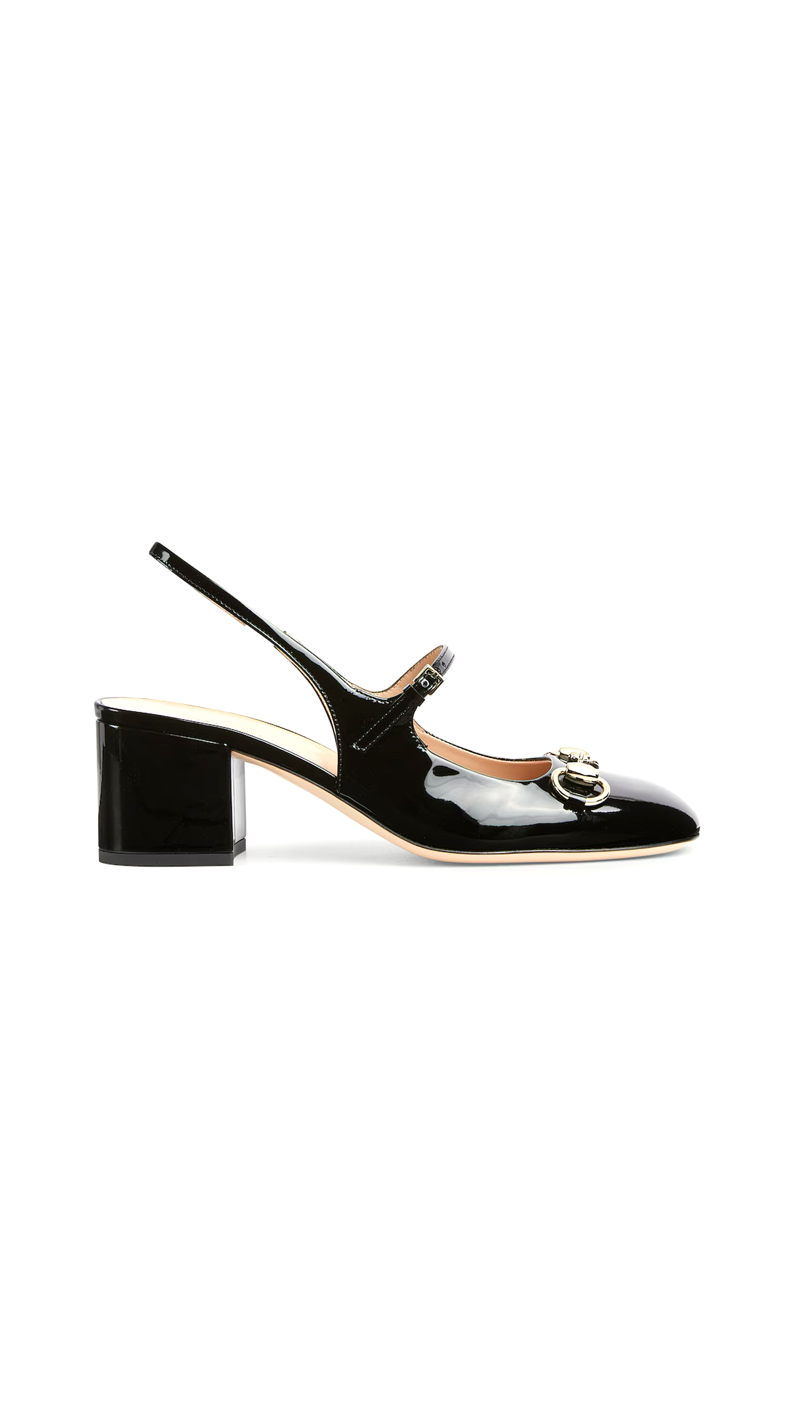 Horsebit Slingback Pumps - Black