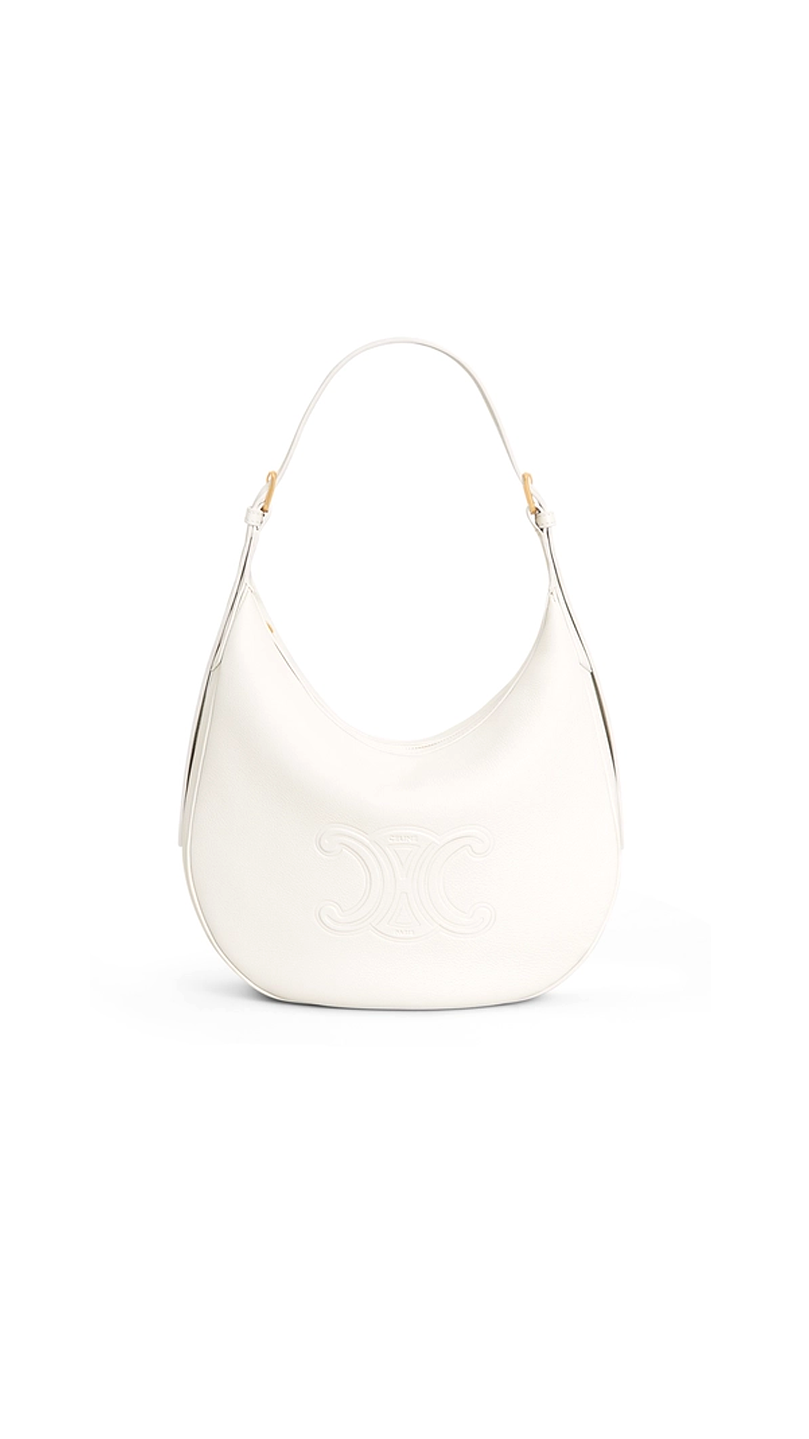 Medium Heloise Bag In Supple Calfskin - White