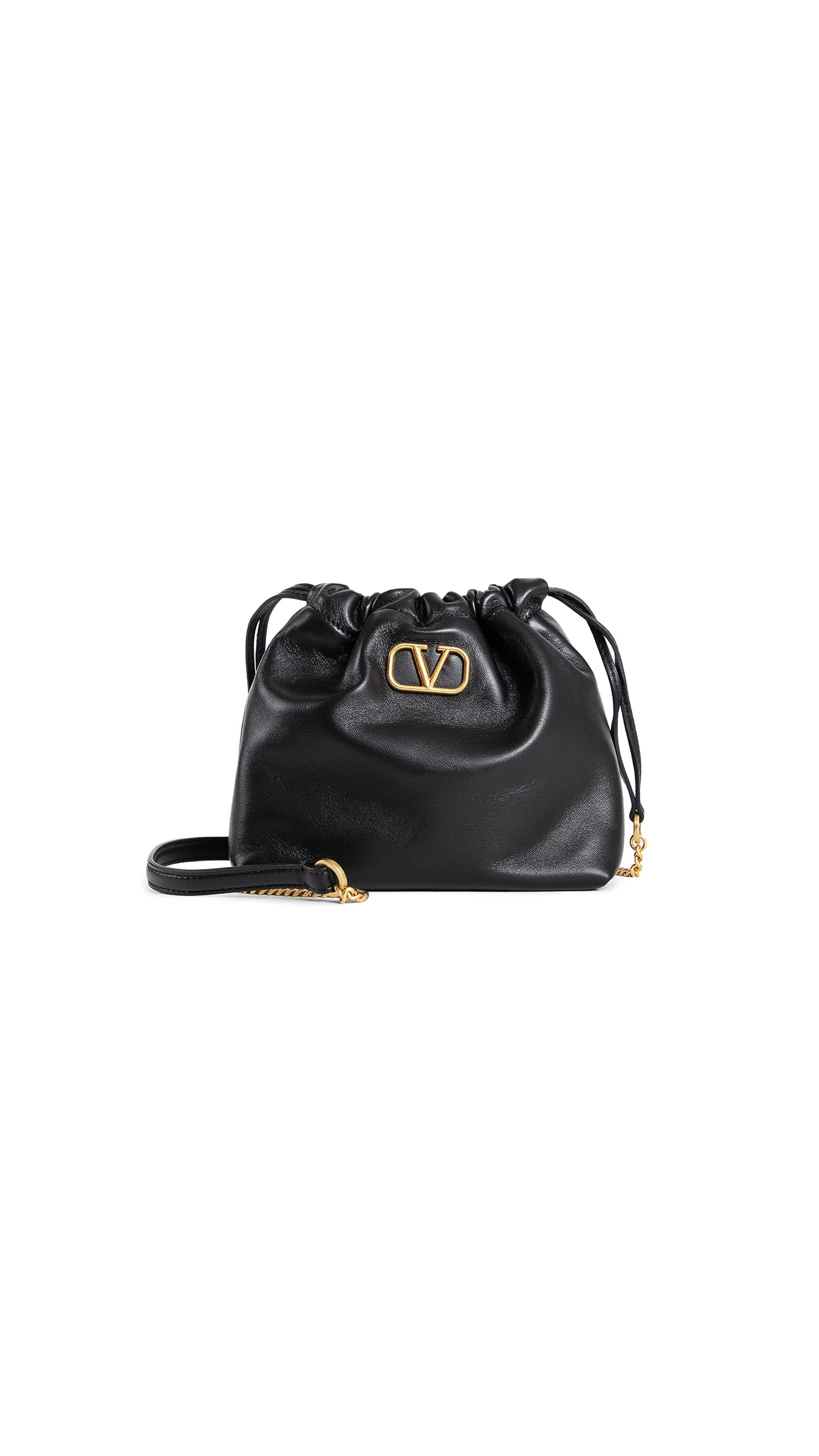 Mini Vlogo Satchel Pouch - Black