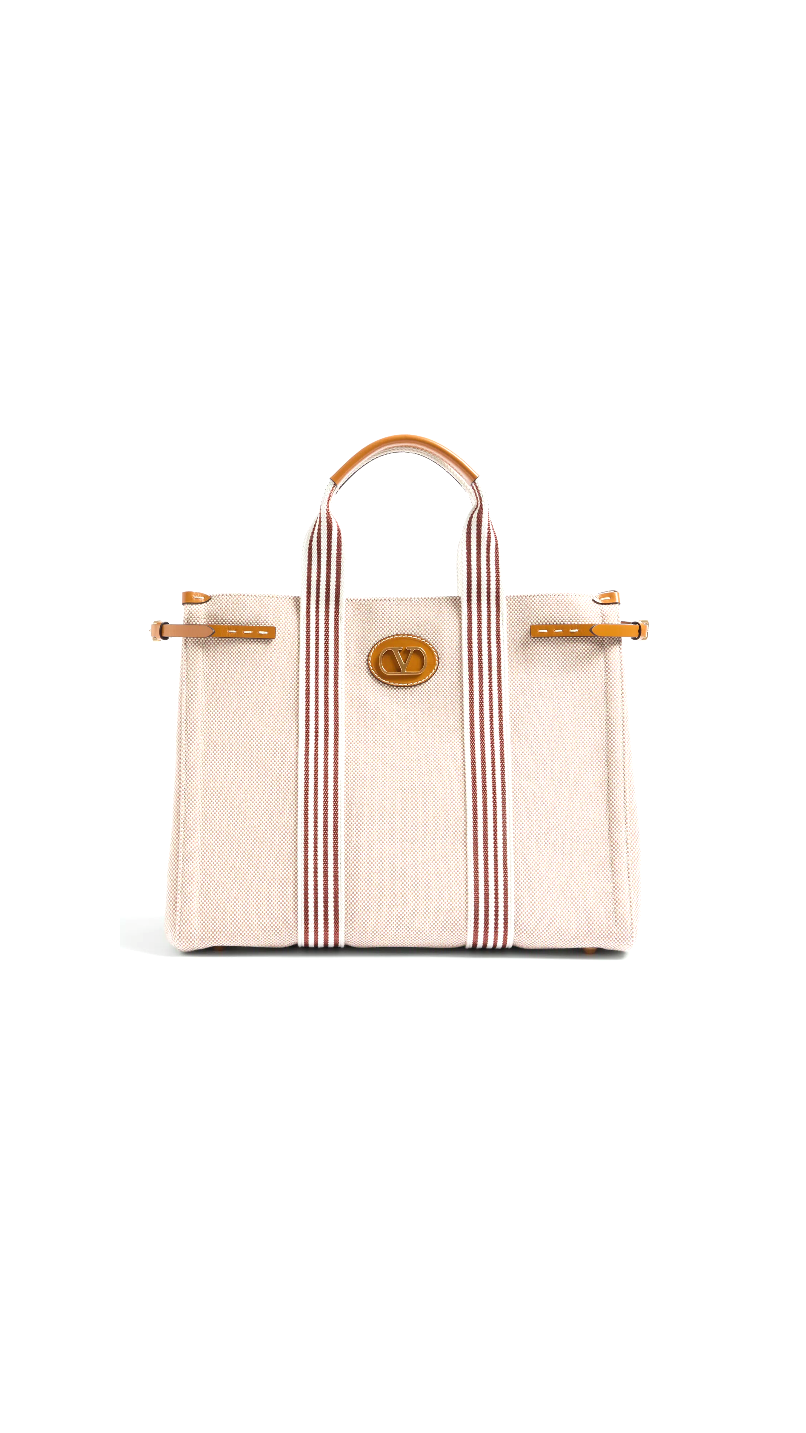 Valentino Garavani Antibes Canvas Bag - Natural