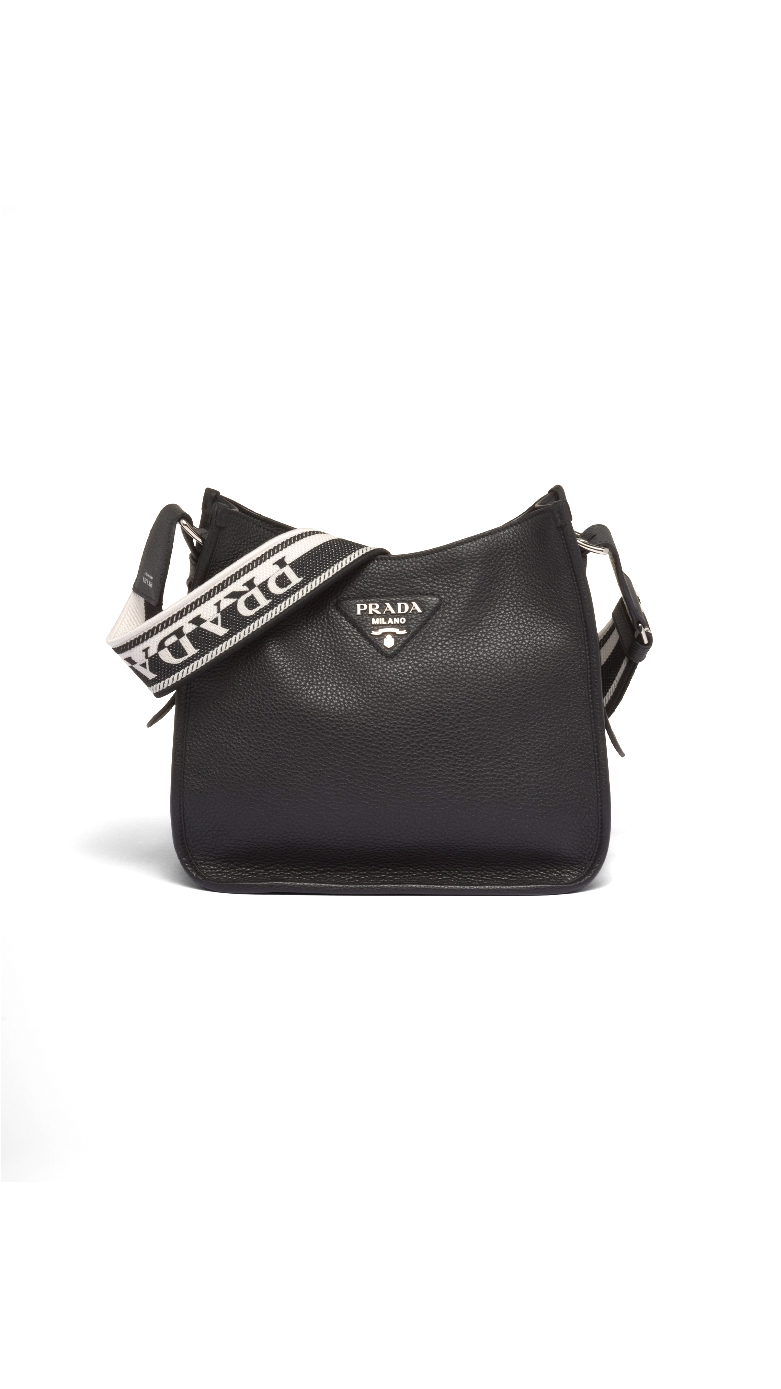 Leather Hobo Bag - Black