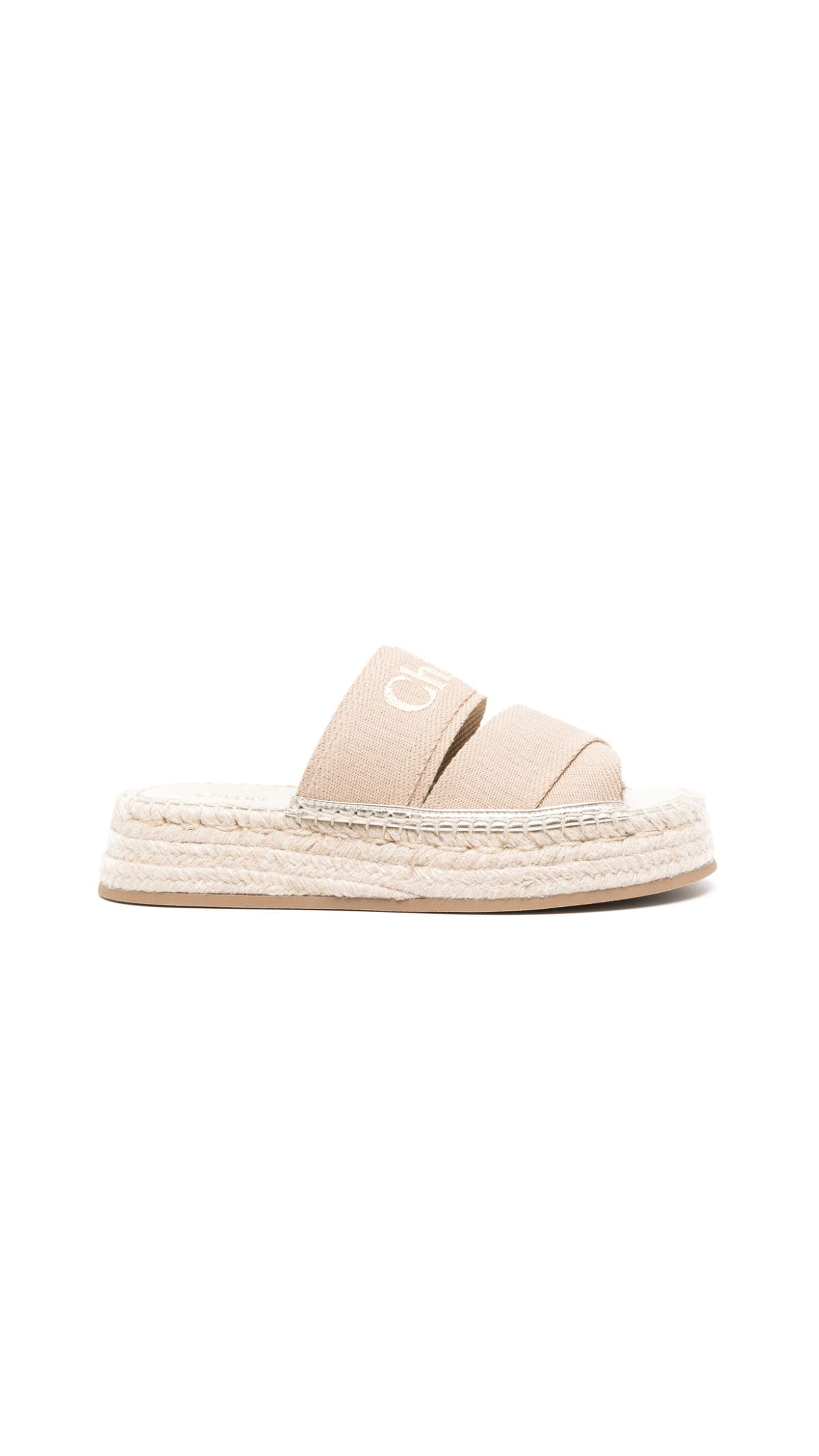 Mila Flatform Slides - Almond