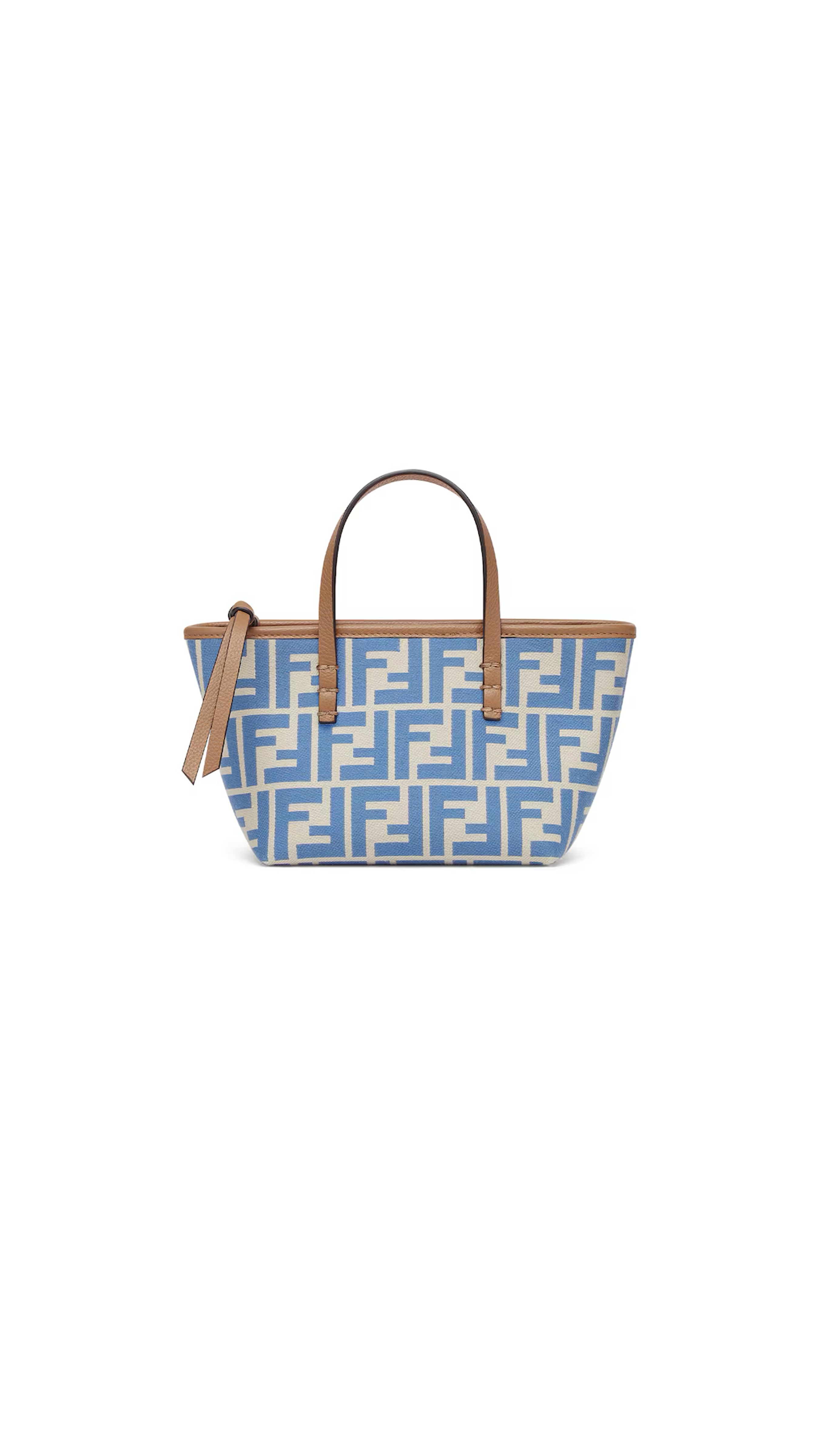 Roll Mini FF Jacquard Mini Bag - Light Blue