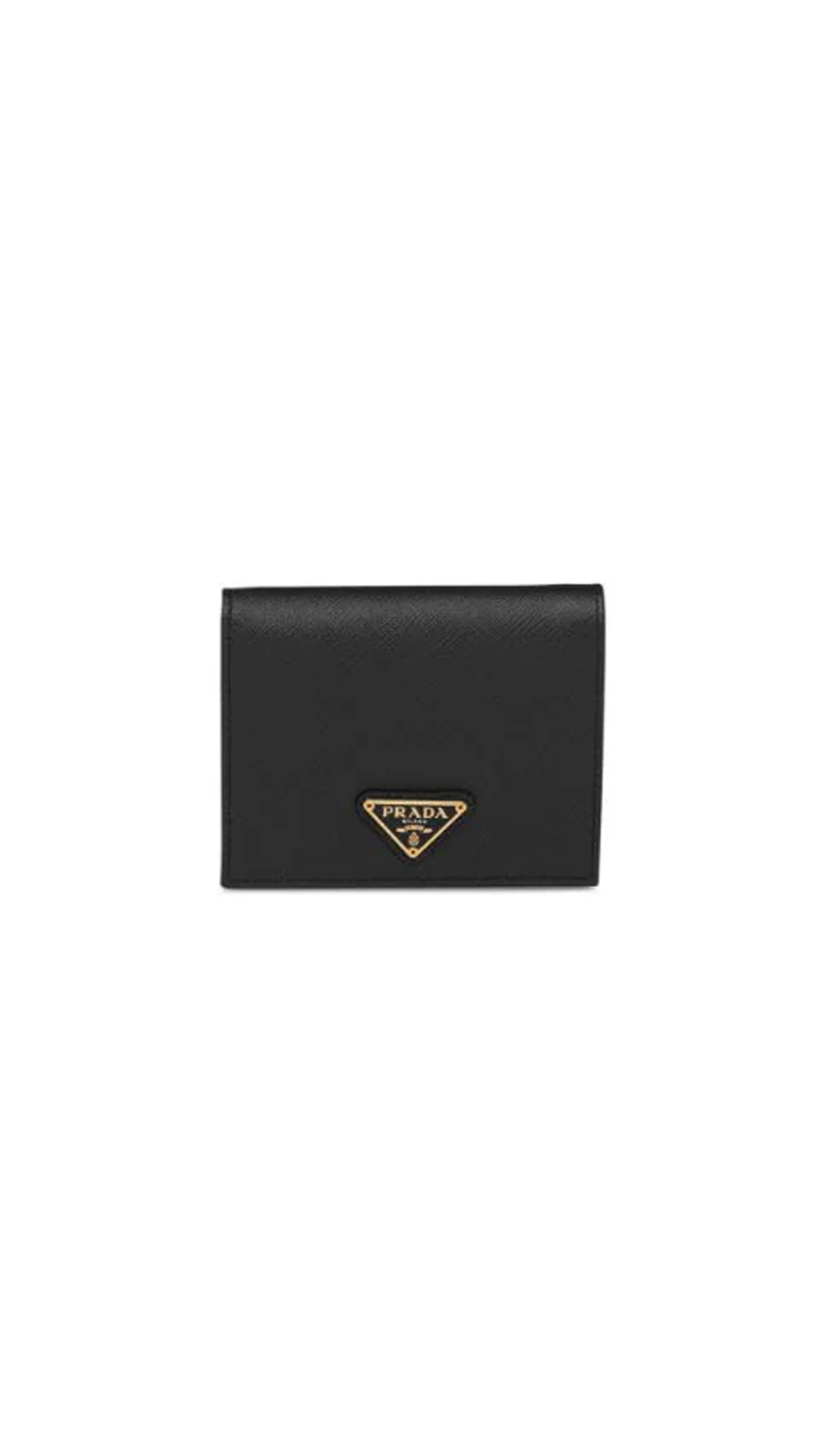 Saffiano Bi-fold Wallet - Black