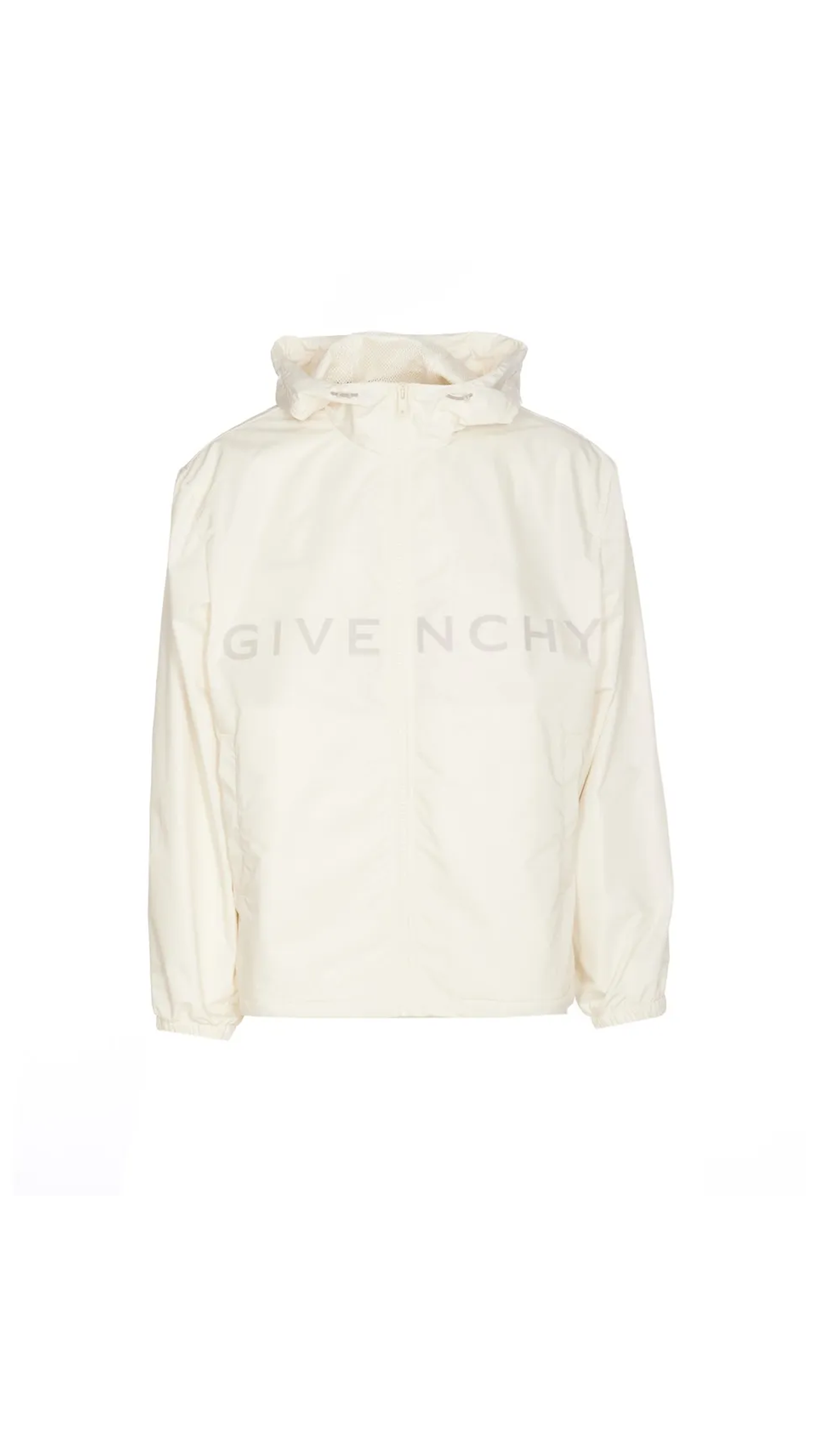 Windbreaker In Technical Fabric - White