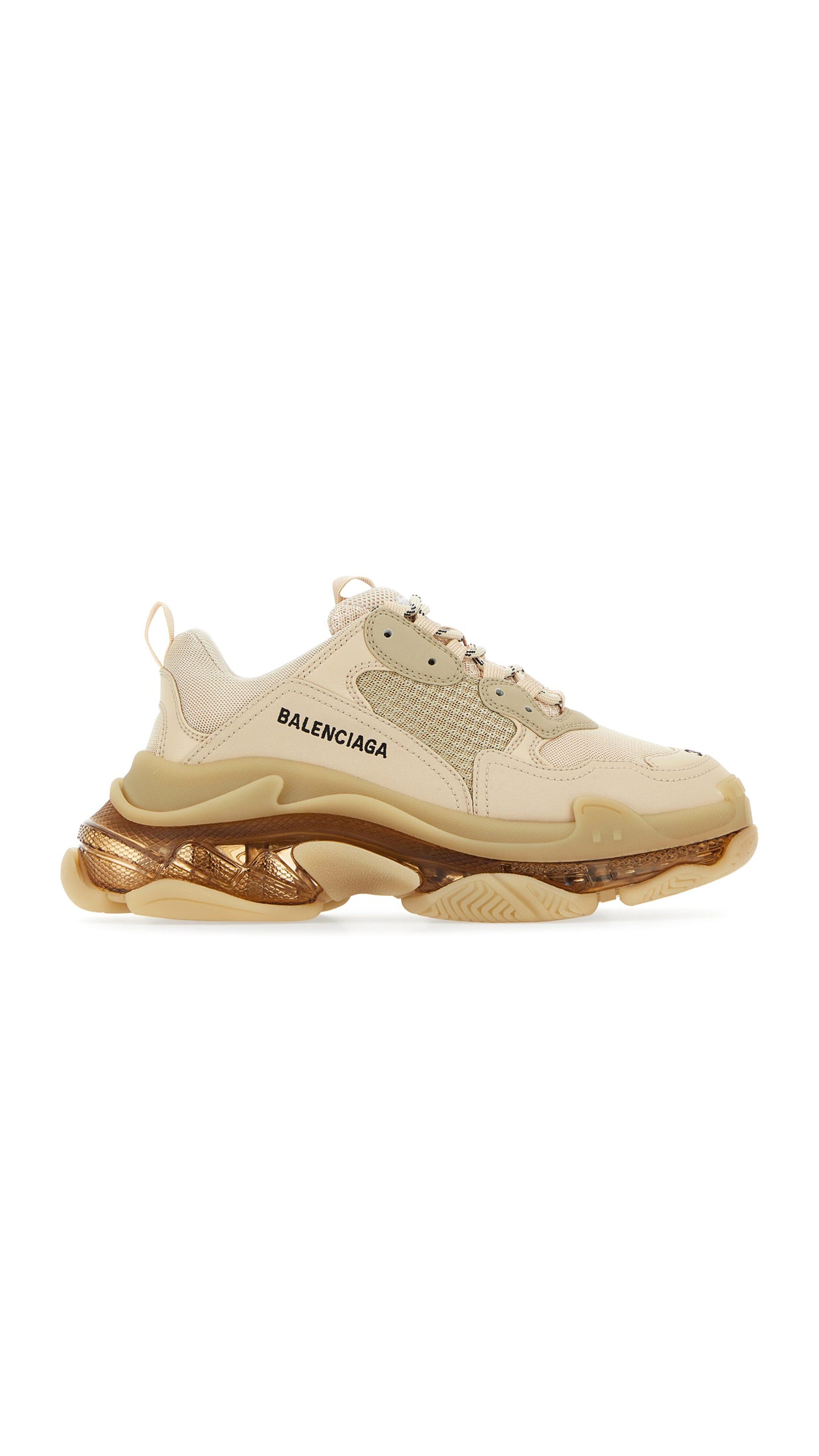 Triple S Clear Sole Sneaker - Beige