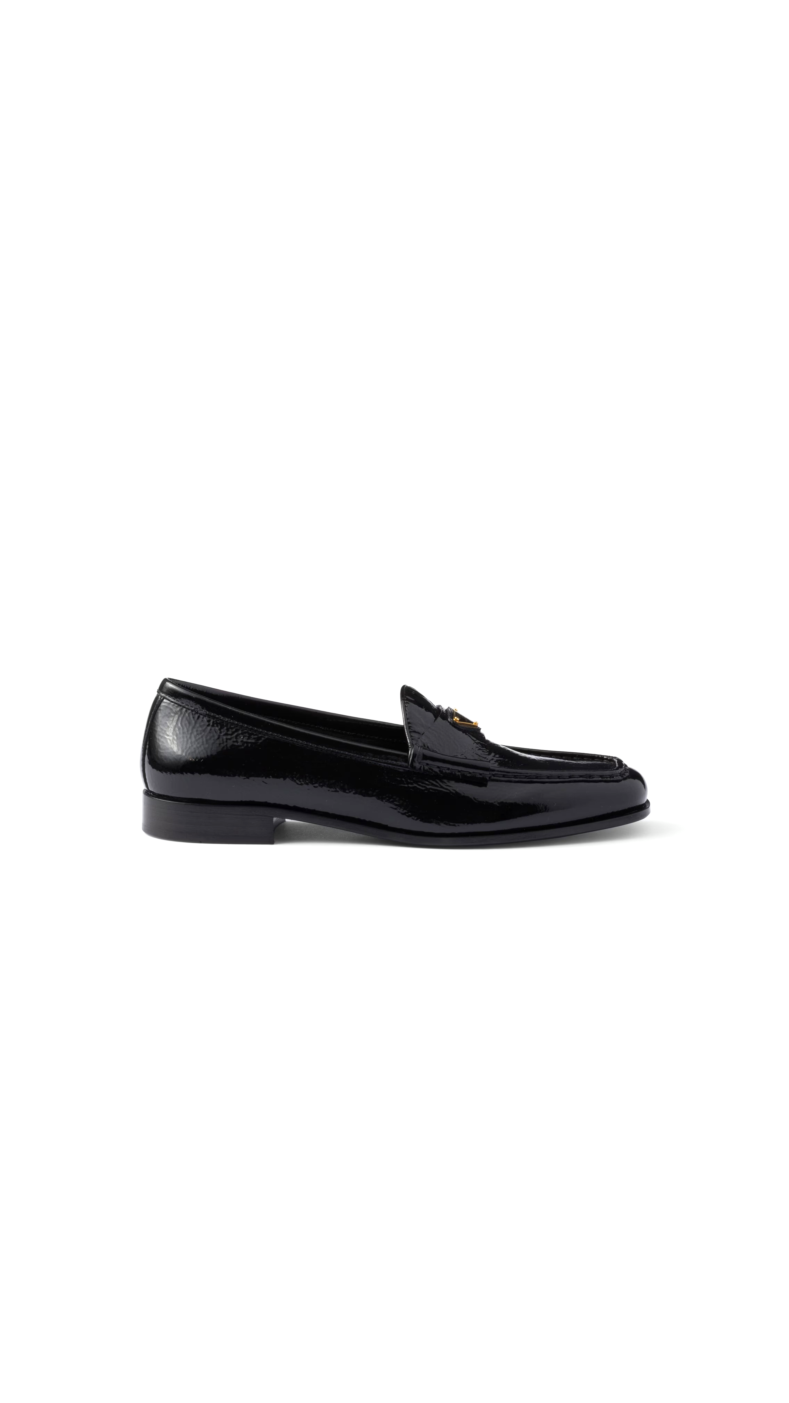 Patent Leather Loafers  - Black