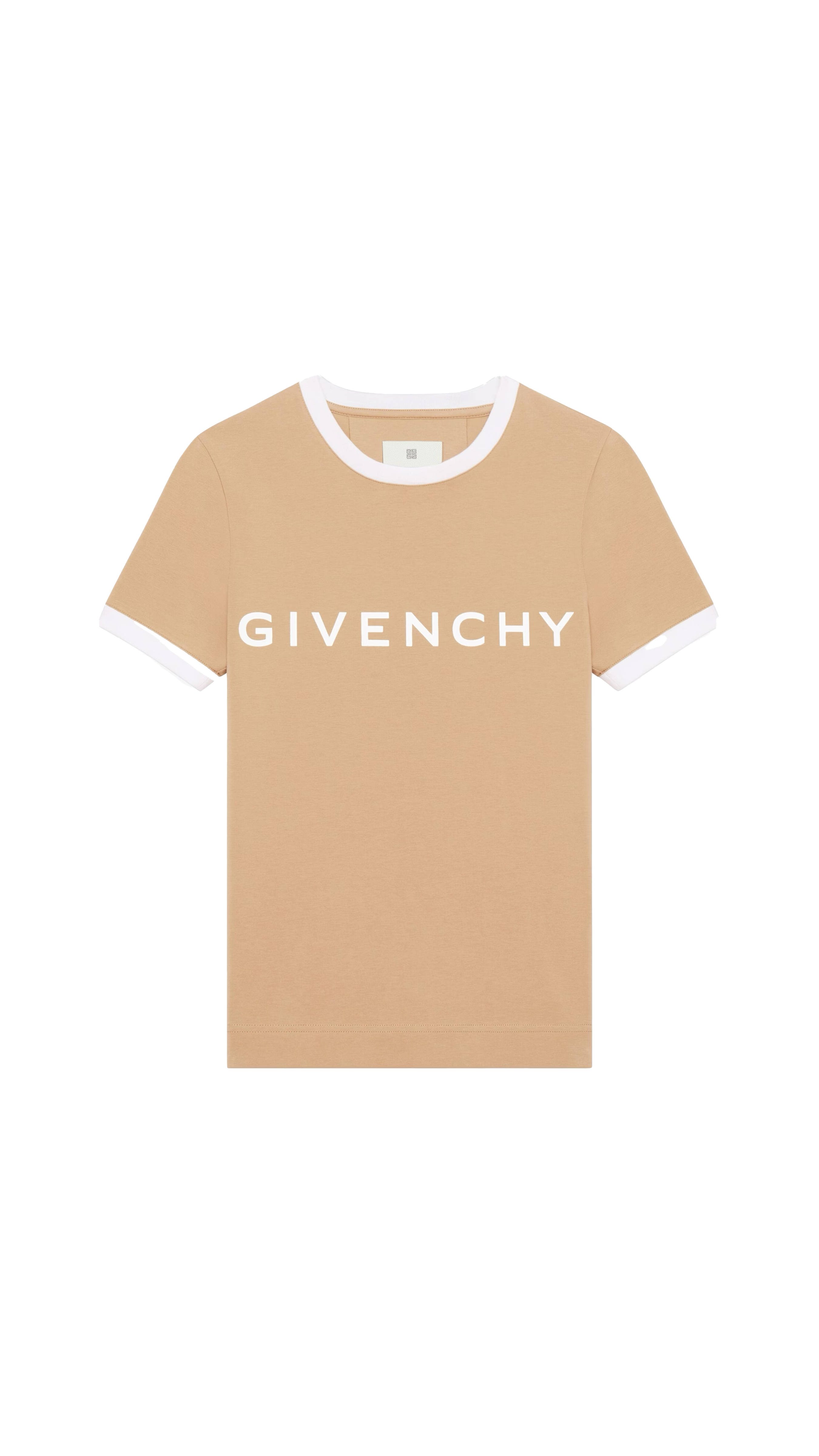 Givenchy Archetype Slim Fit T-shirt In Cotton - Beige