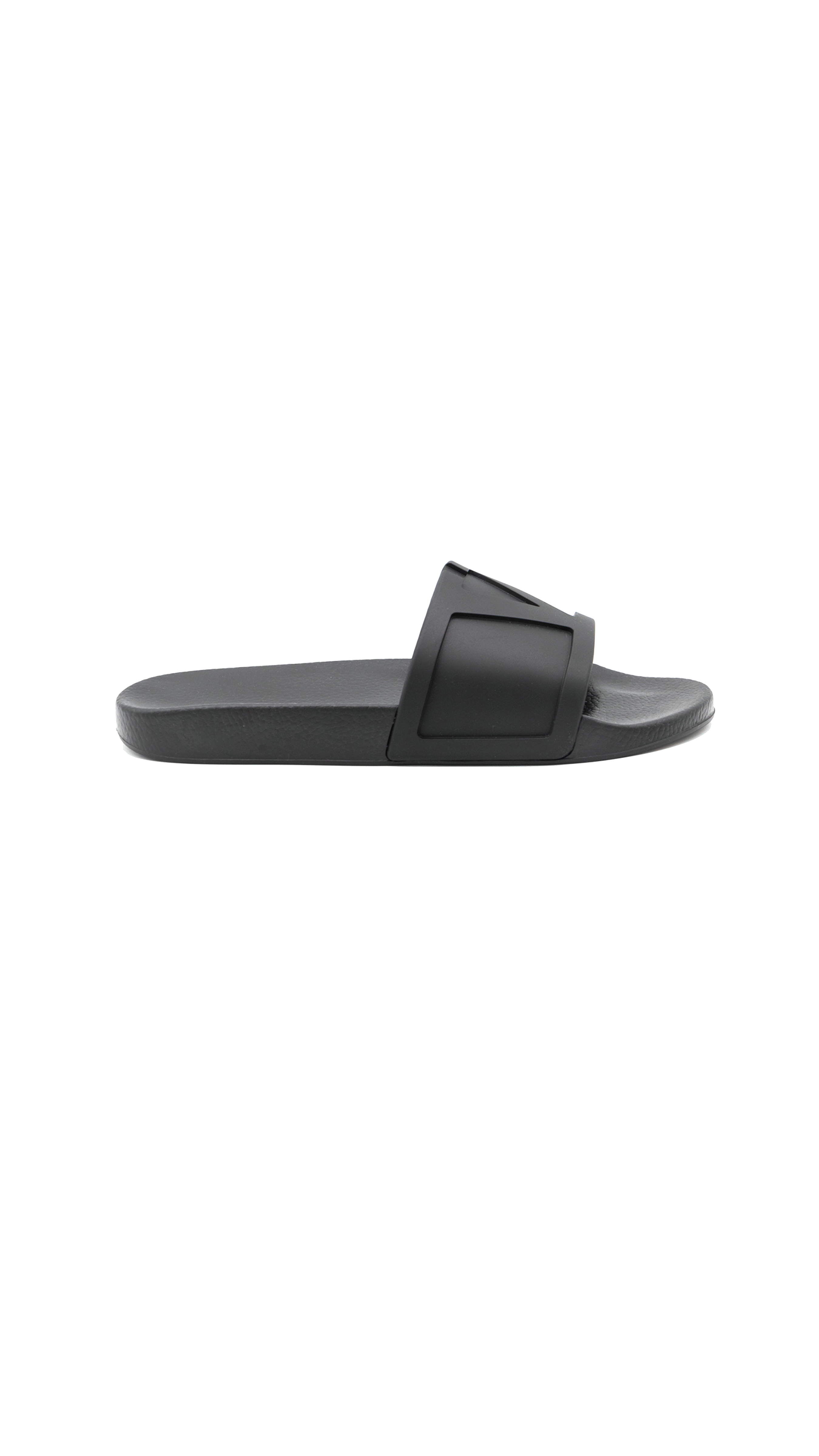 VLogo Rubber Slides - Black