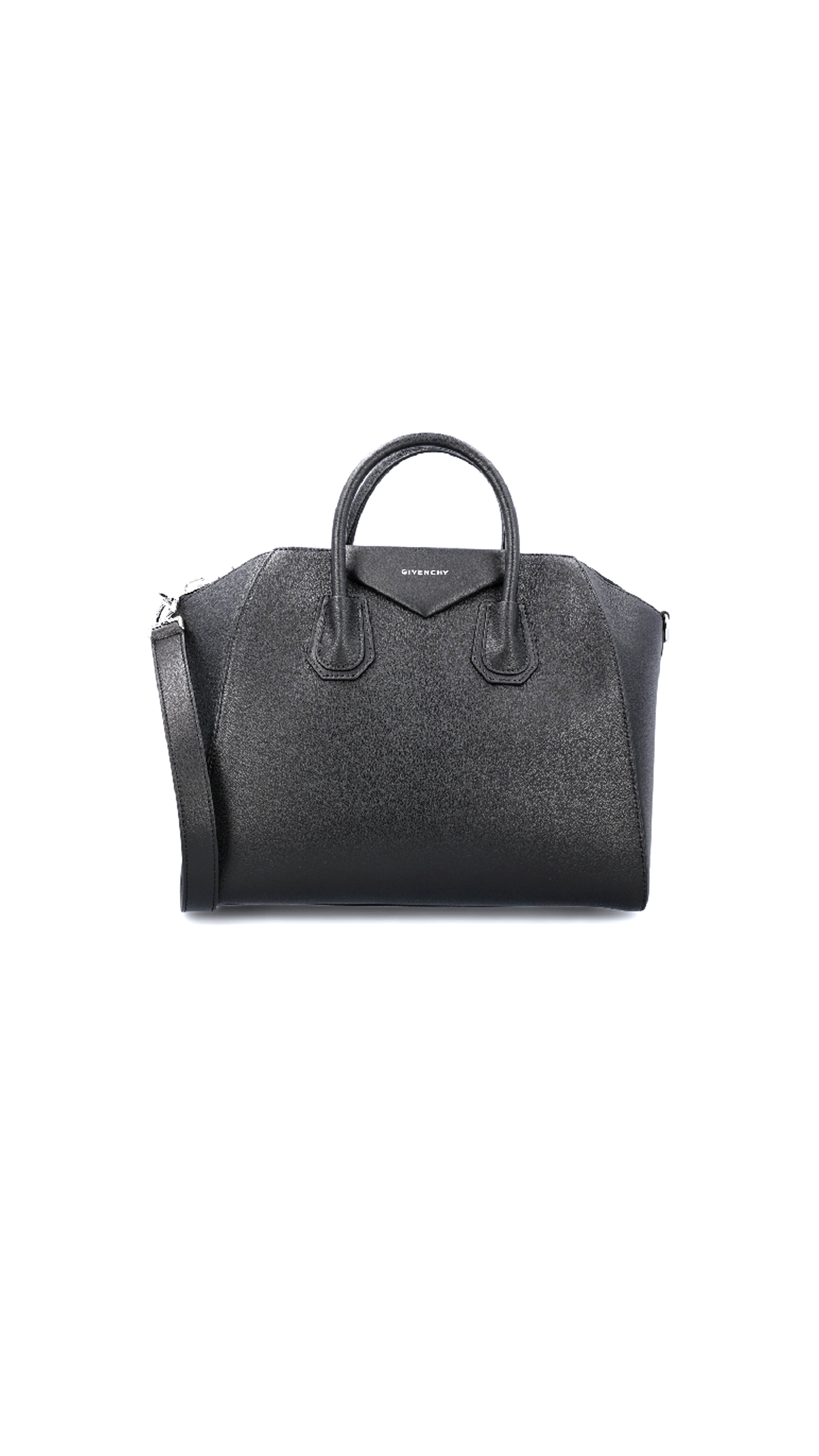 Small Antigona in Grained Leather - Black