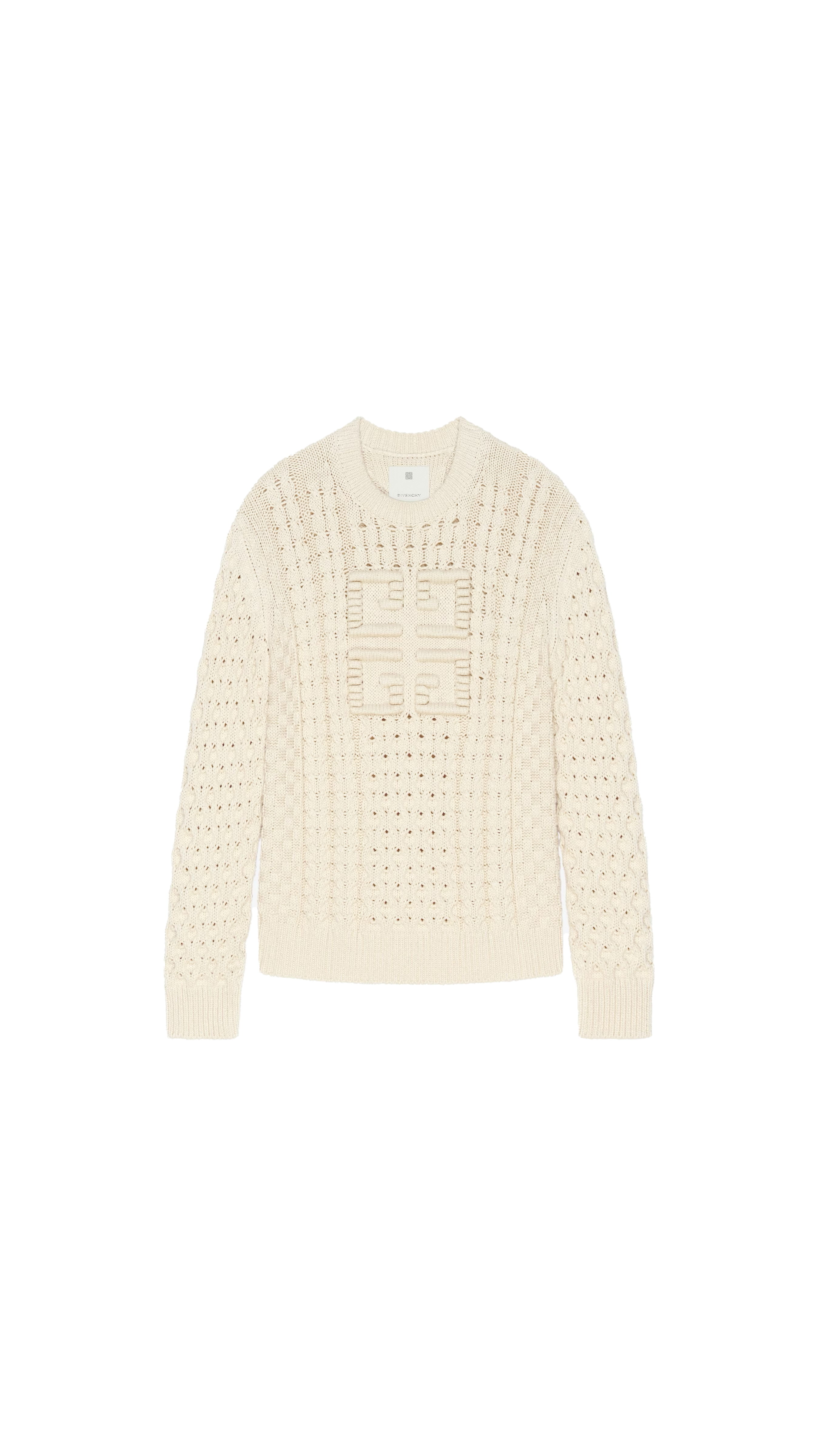 4G Cable-Knit Sweater - Cream