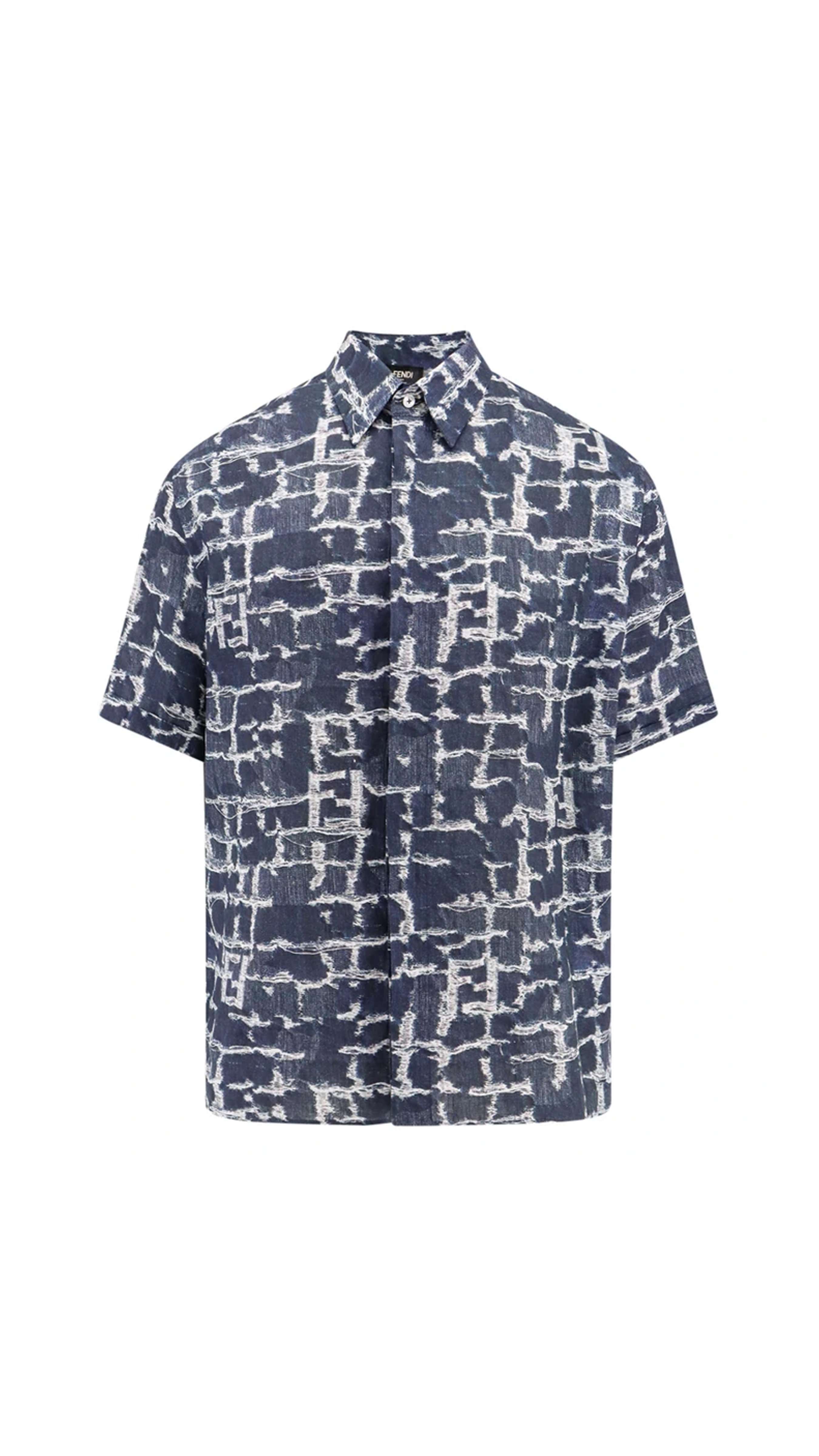 Ff Linen Shirt - Blue