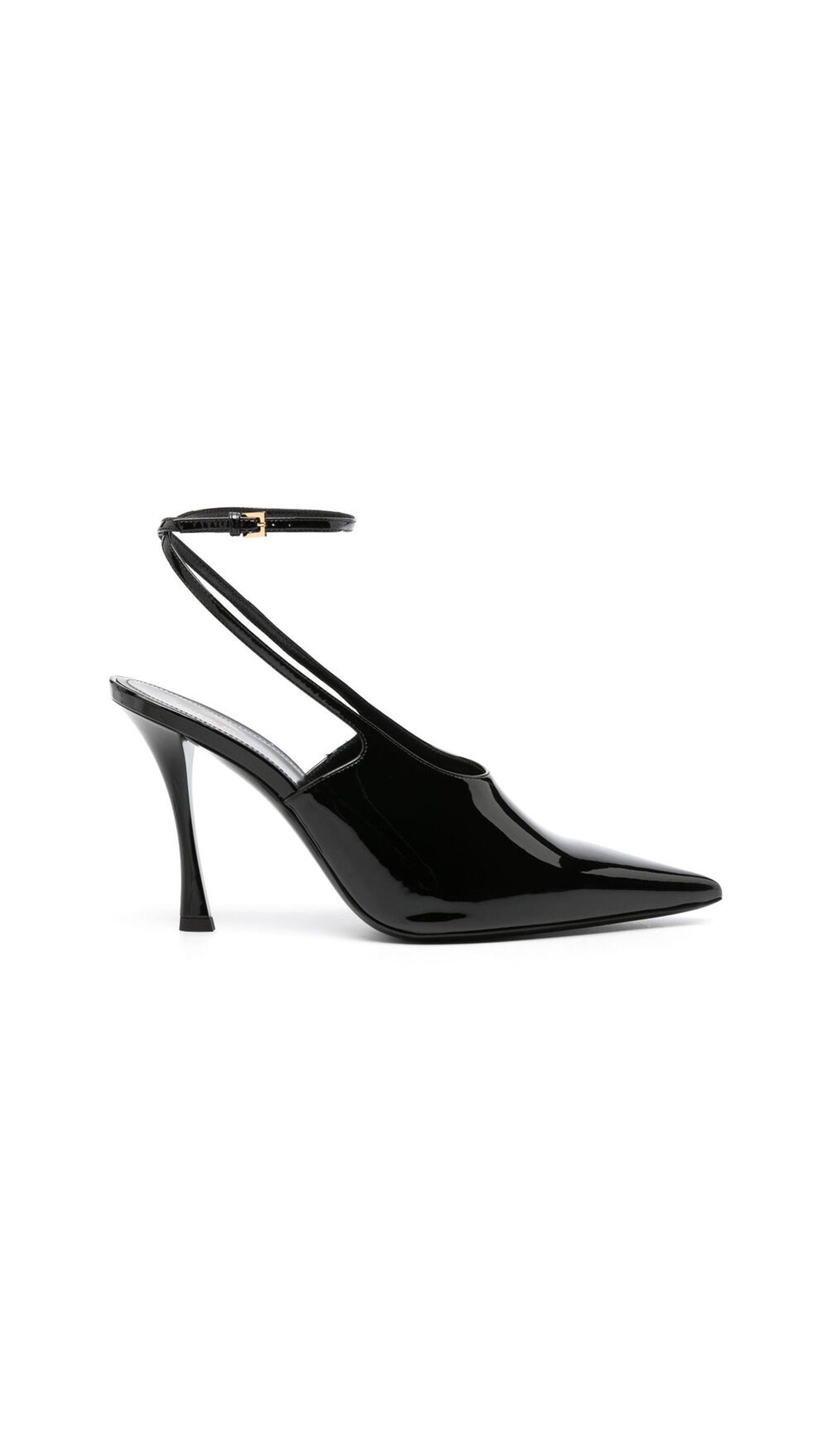 Show Slingbacks In Patent Leather - Black