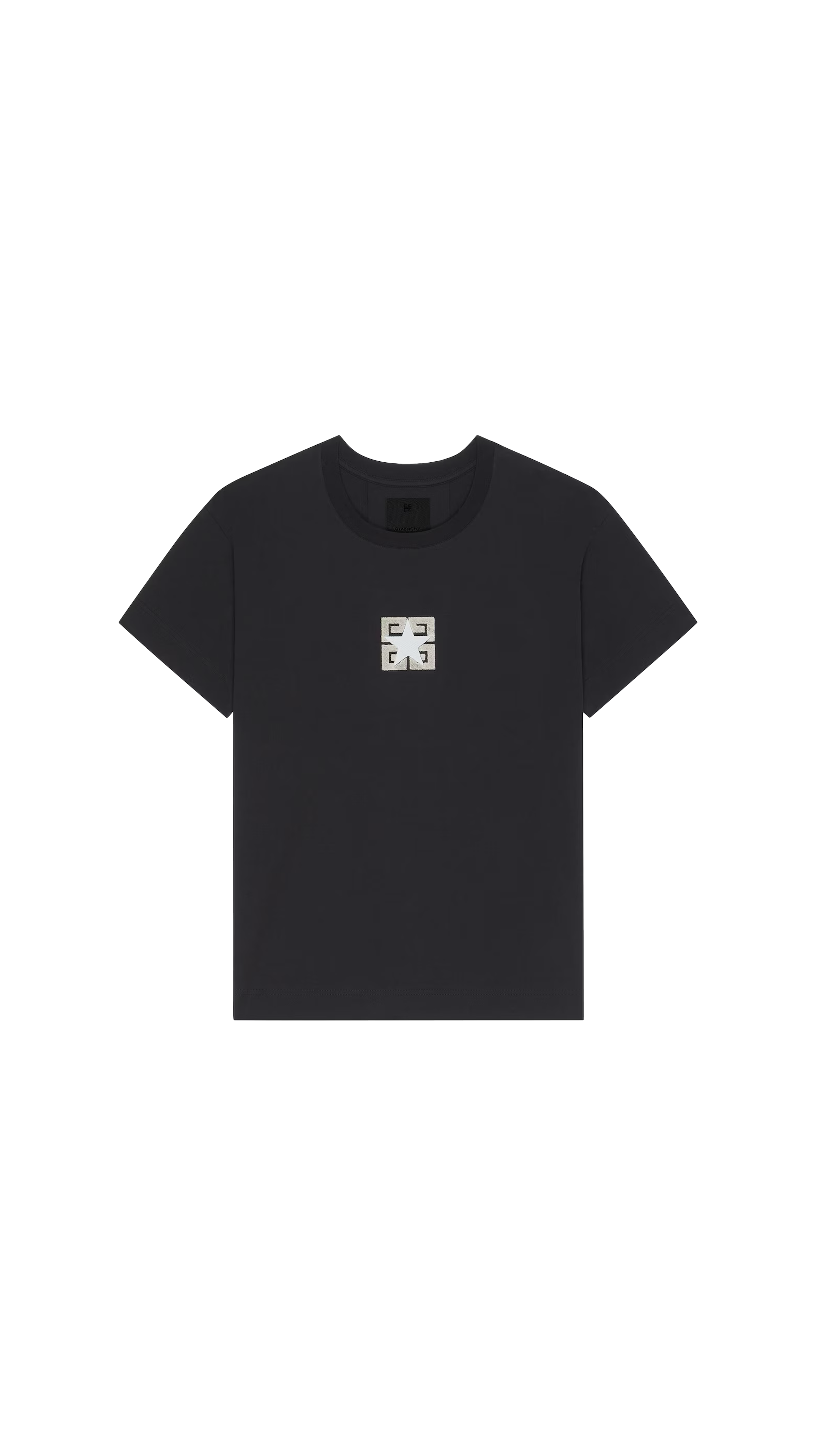 4G Stars Boxy Fit T-shirt In Cotton - Black