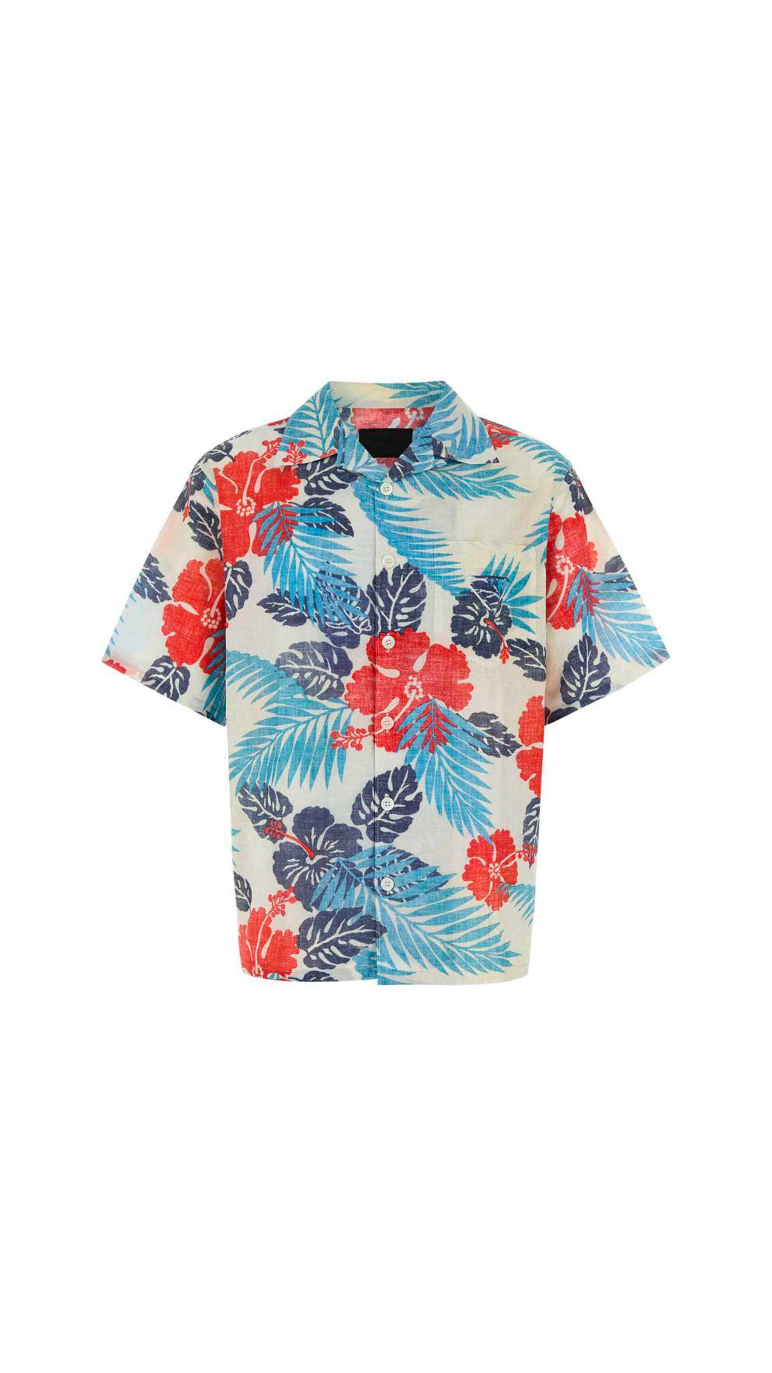 Short Sleeved Printed Shirt - Multicolor